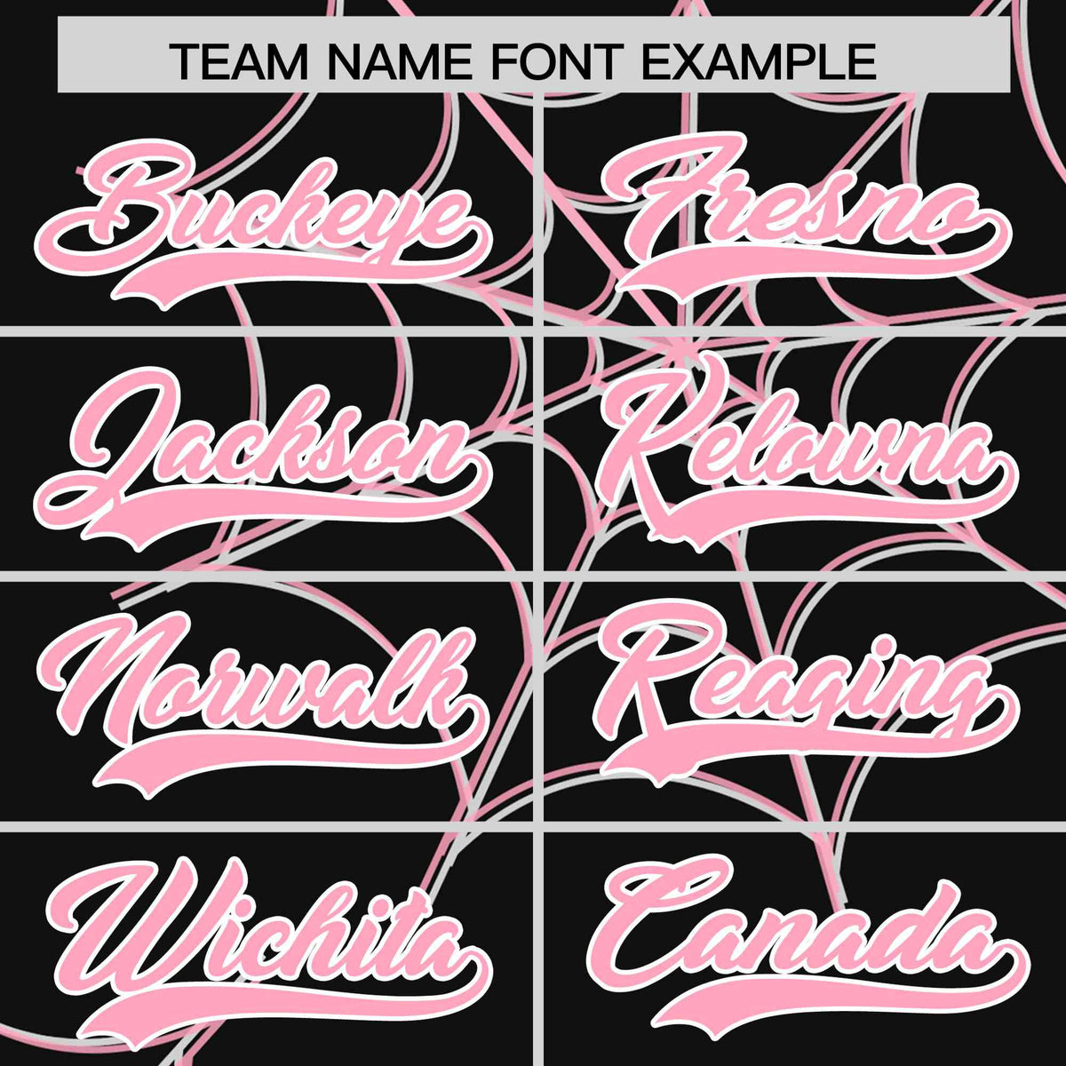Custom Black-Light Pink Spider Web Pattern Raglan Sleeves Authentic Baseball Jersey | KXKSHOP
