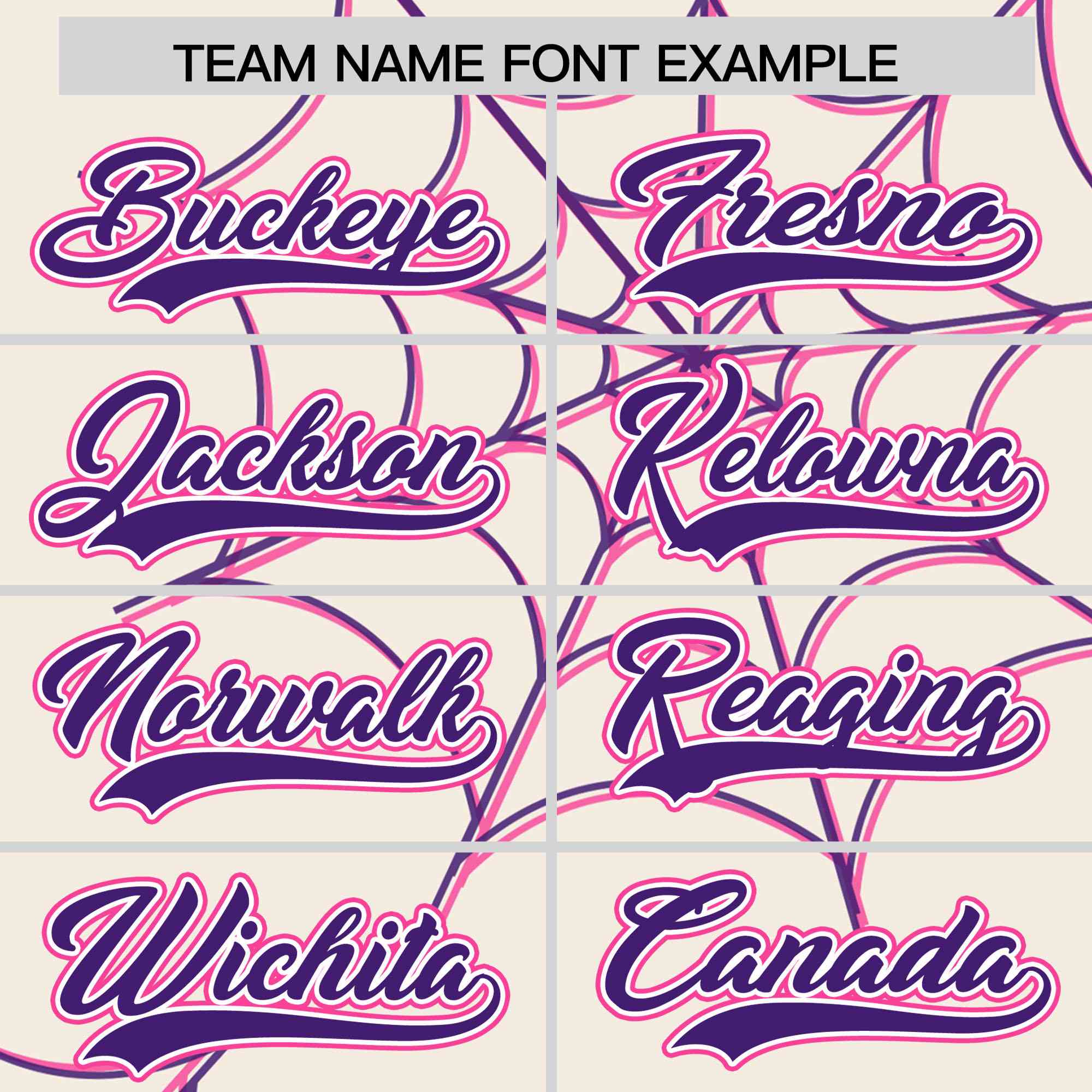 Custom Cream-Purple Spider Web Pattern Raglan Sleeves Authentic Baseball Jersey | KXKSHOP