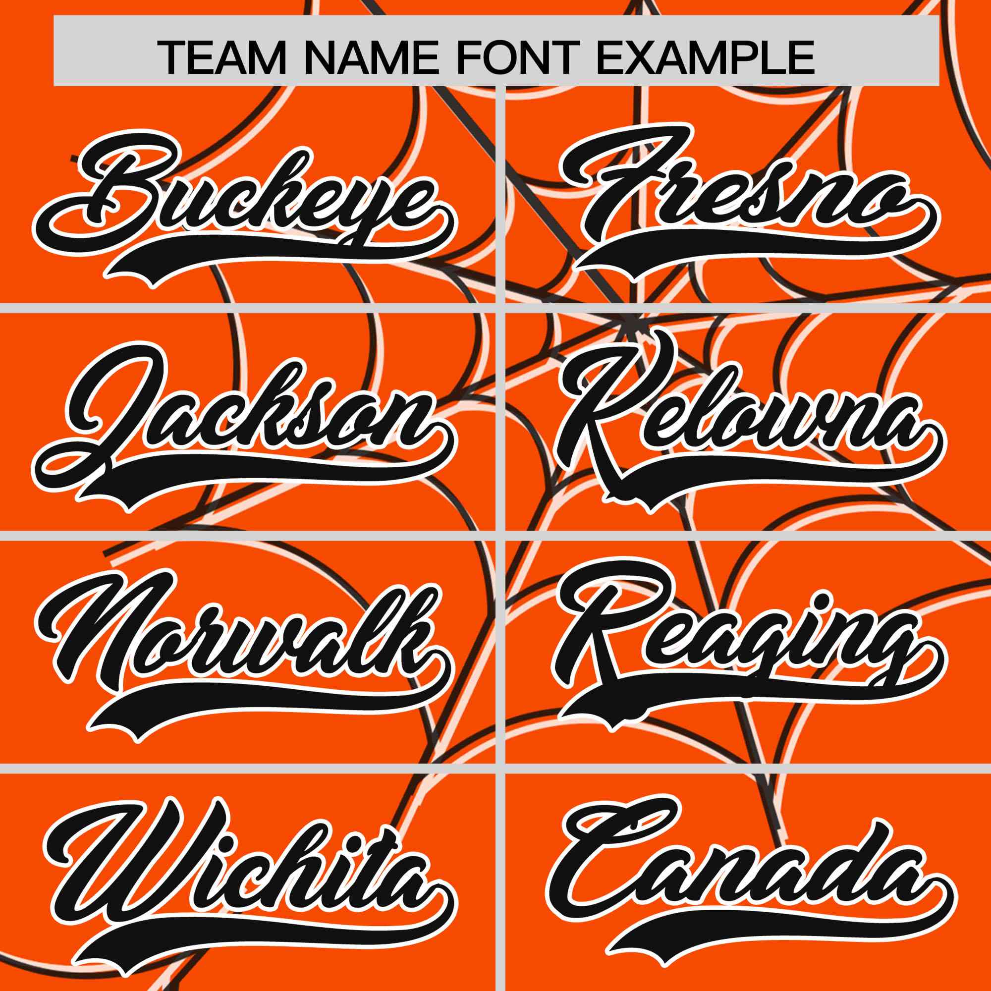 Custom Orange-Black Spider Web Pattern Raglan Sleeves Authentic Baseball Jersey | KXKSHOP