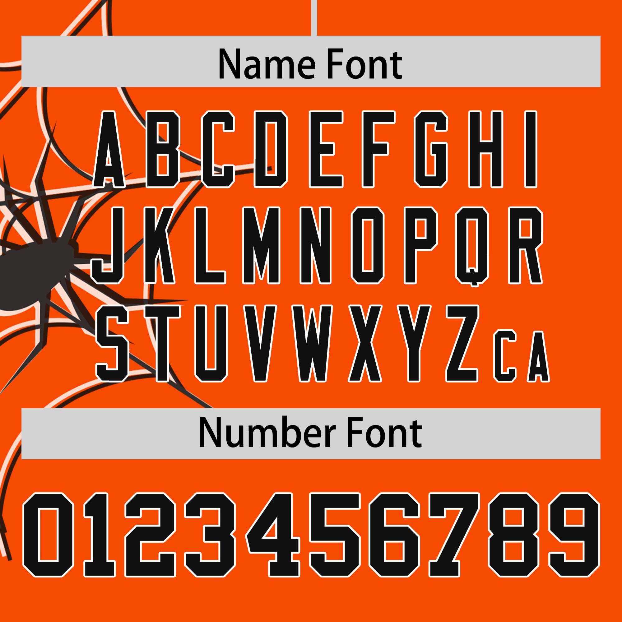 Custom Orange-Black Spider Web Pattern Raglan Sleeves Authentic Baseball Jersey | KXKSHOP