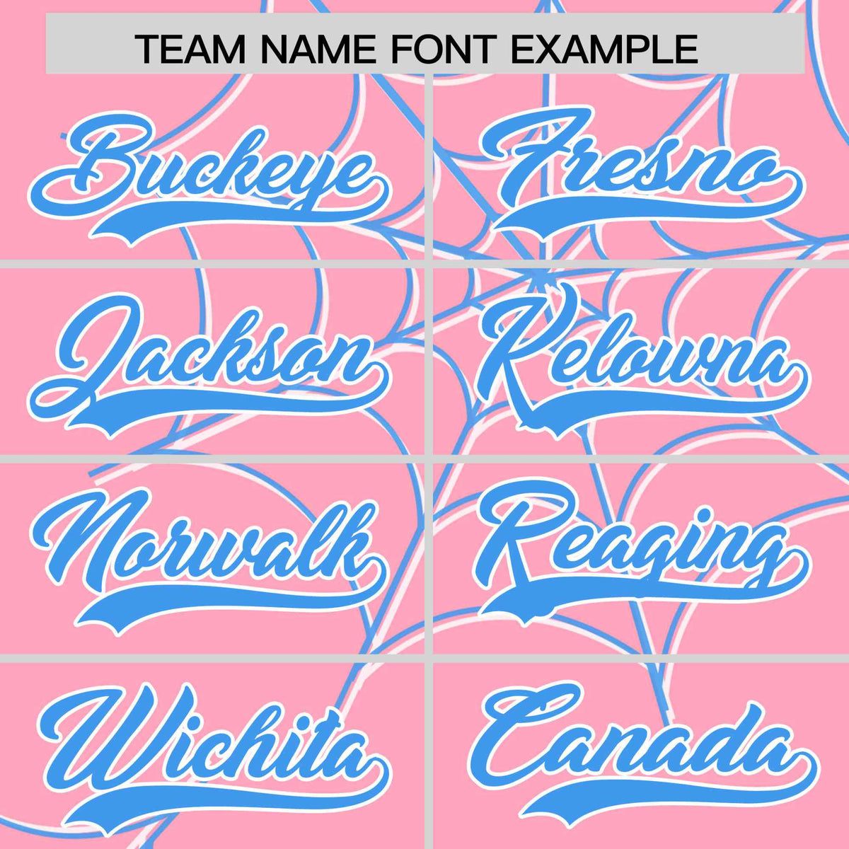 Custom Light Pink-Powder Blue Spider Web Pattern Raglan Sleeves Authentic Baseball Jersey | KXKSHOP