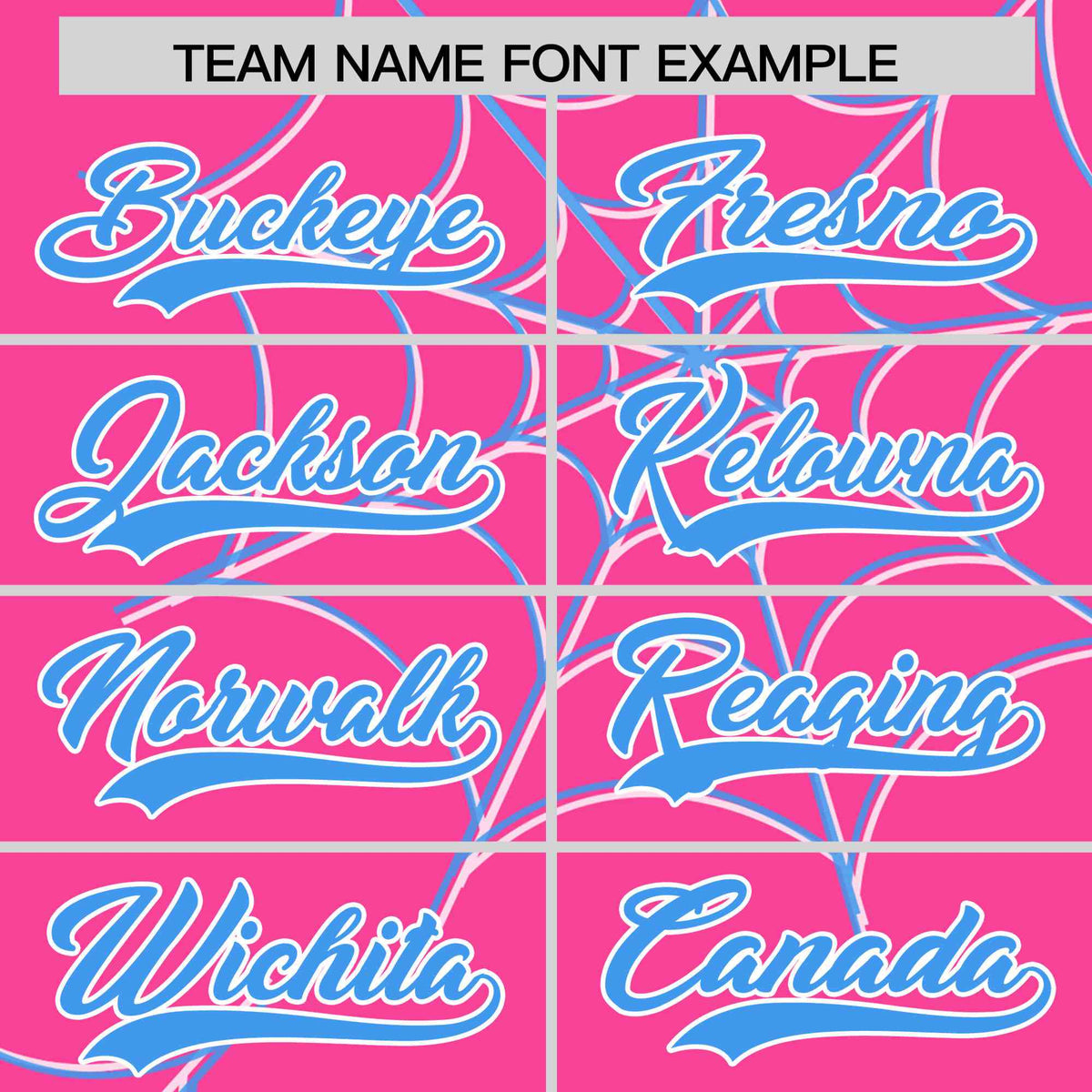 Custom Pink-Powder Blue Spider Web Pattern Raglan Sleeves Authentic Baseball Jersey | KXKSHOP