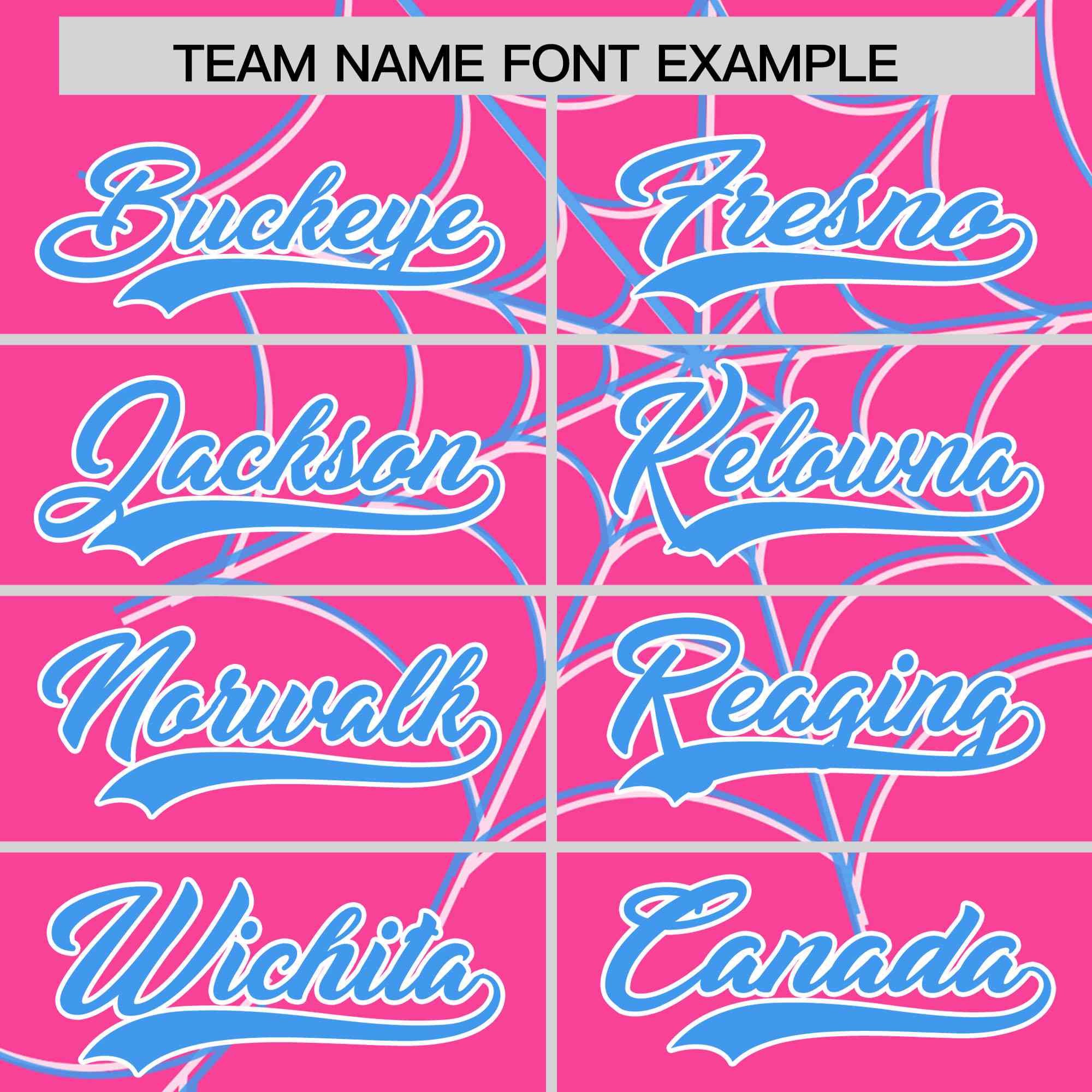 Custom Pink-Powder Blue Spider Web Pattern Raglan Sleeves Authentic Baseball Jersey | KXKSHOP