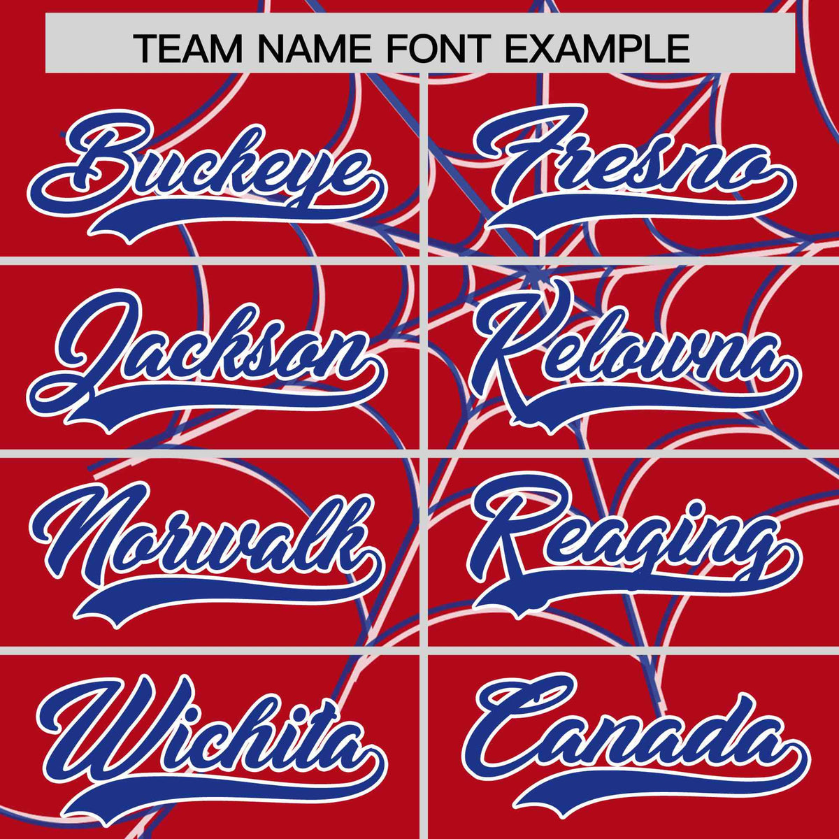 Custom Red-Royal Spider Web Pattern Raglan Sleeves Authentic Baseball Jersey | KXKSHOP