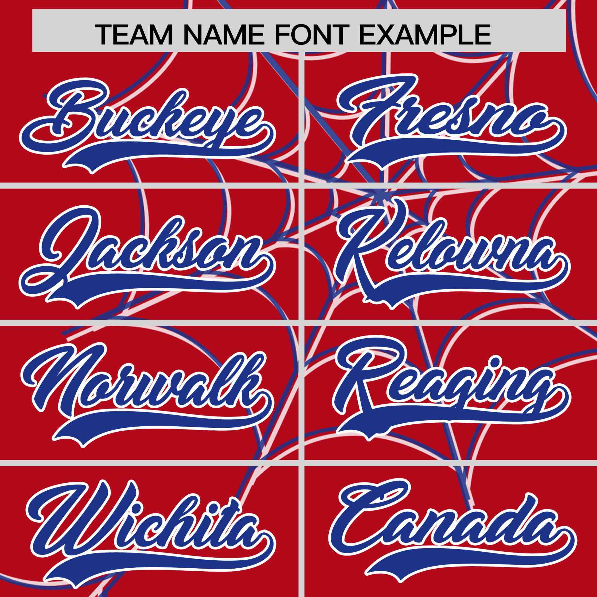 Custom Red-Royal Spider Web Pattern Raglan Sleeves Authentic Baseball Jersey | KXKSHOP