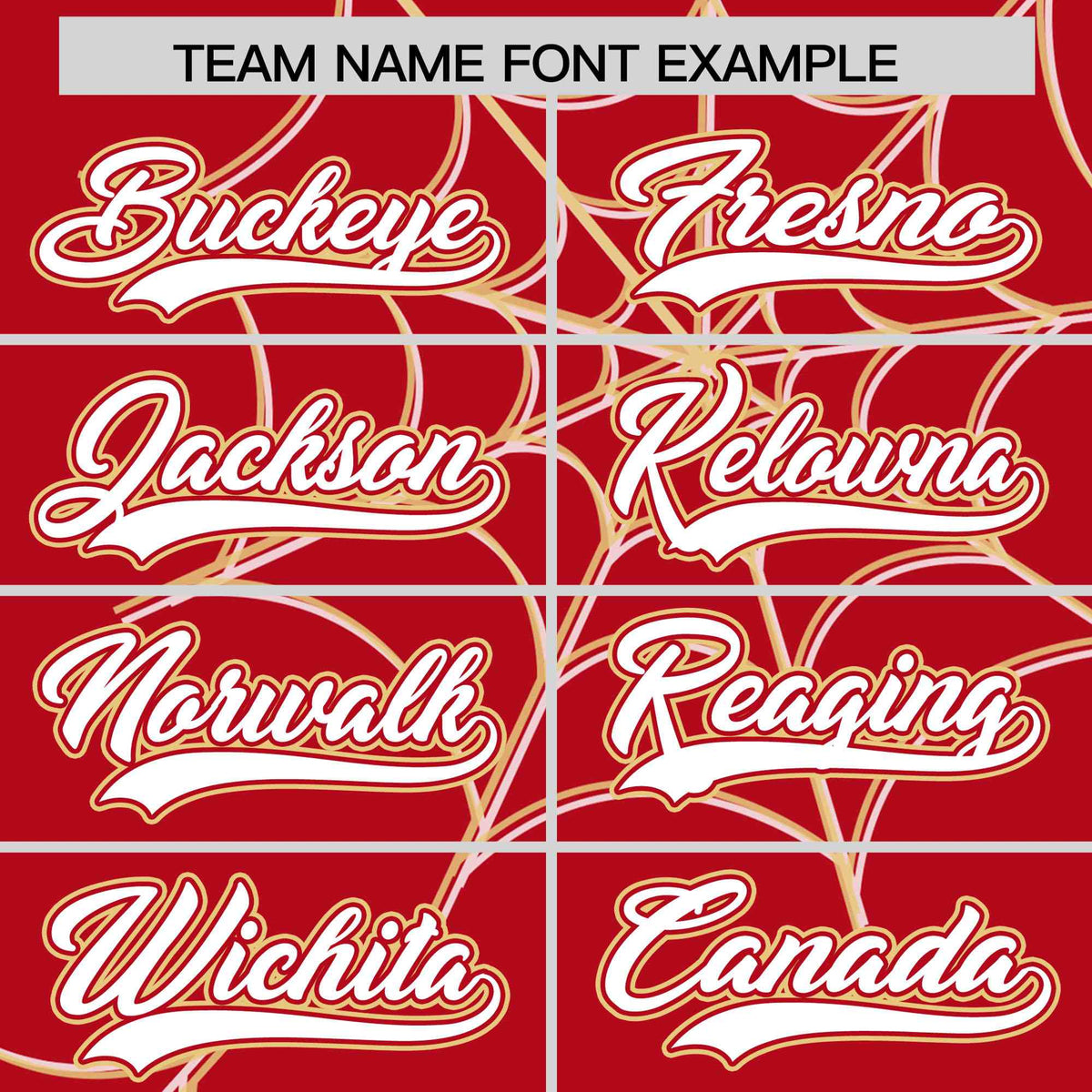 Custom Red-Khaki Spider Web Pattern Raglan Sleeves Authentic Baseball Jersey | KXKSHOP