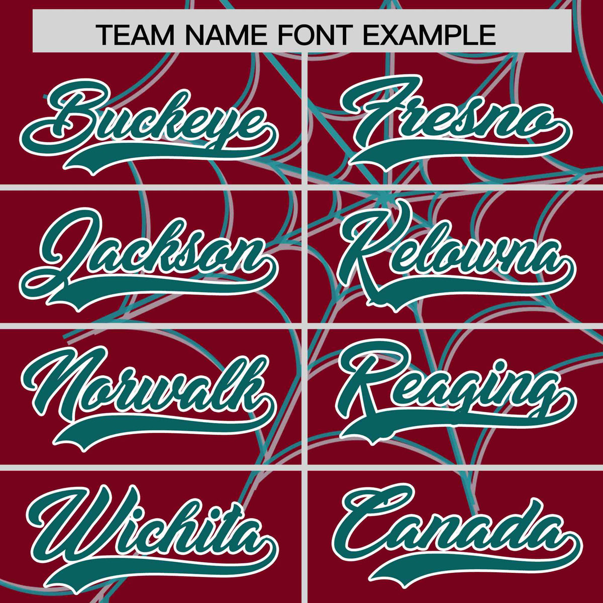 Custom Crimson-Aqua Spider Web Pattern Raglan Sleeves Authentic Baseball Jersey | KXKSHOP