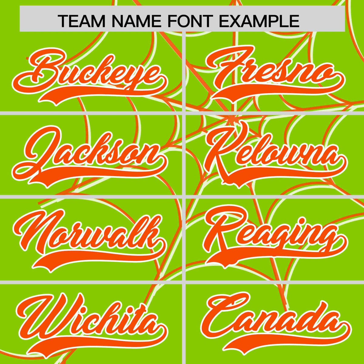 Custom Neon Green-Orange Spider Web Pattern Raglan Sleeves Authentic Baseball Jersey | KXKSHOP