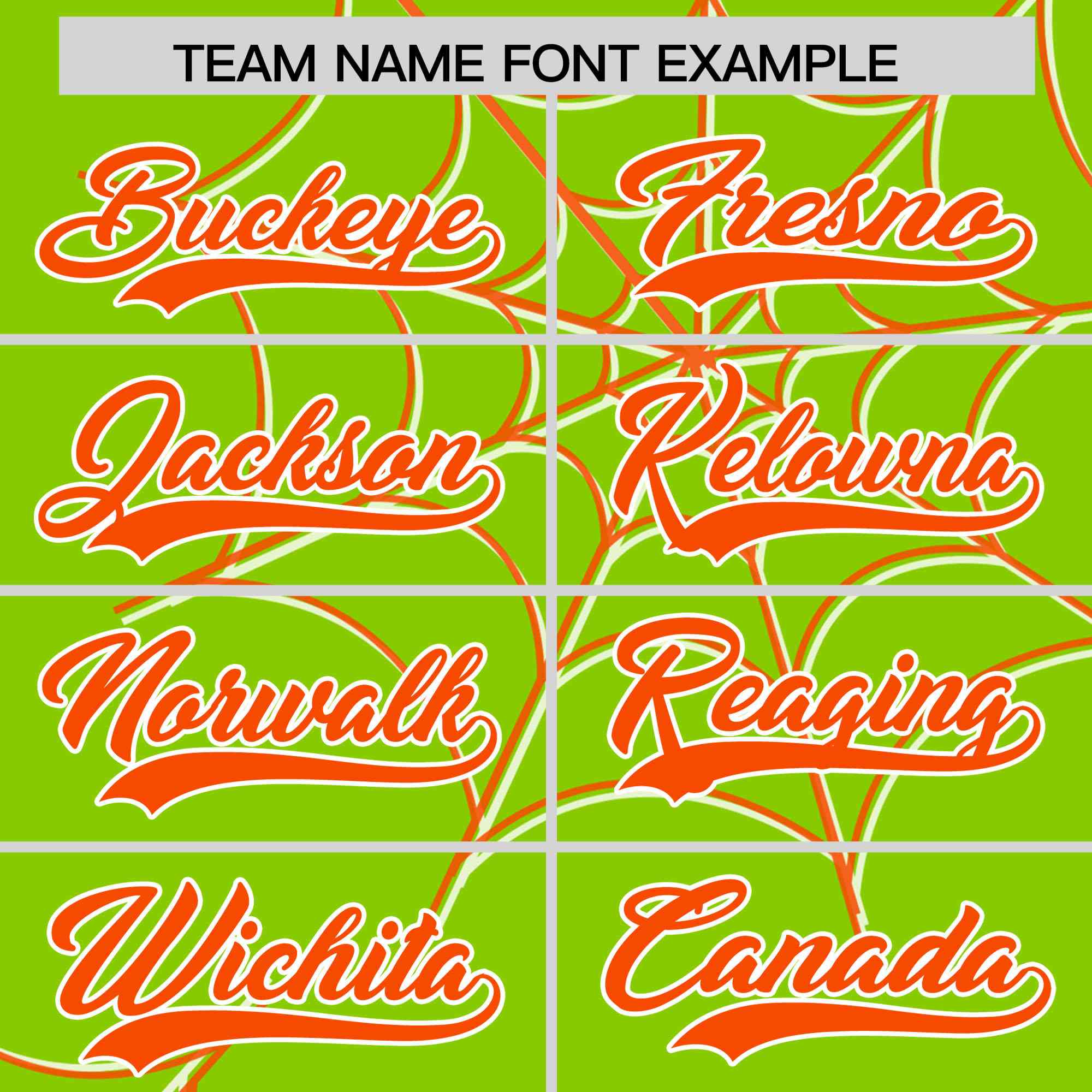 Custom Neon Green-Orange Spider Web Pattern Raglan Sleeves Authentic Baseball Jersey | KXKSHOP