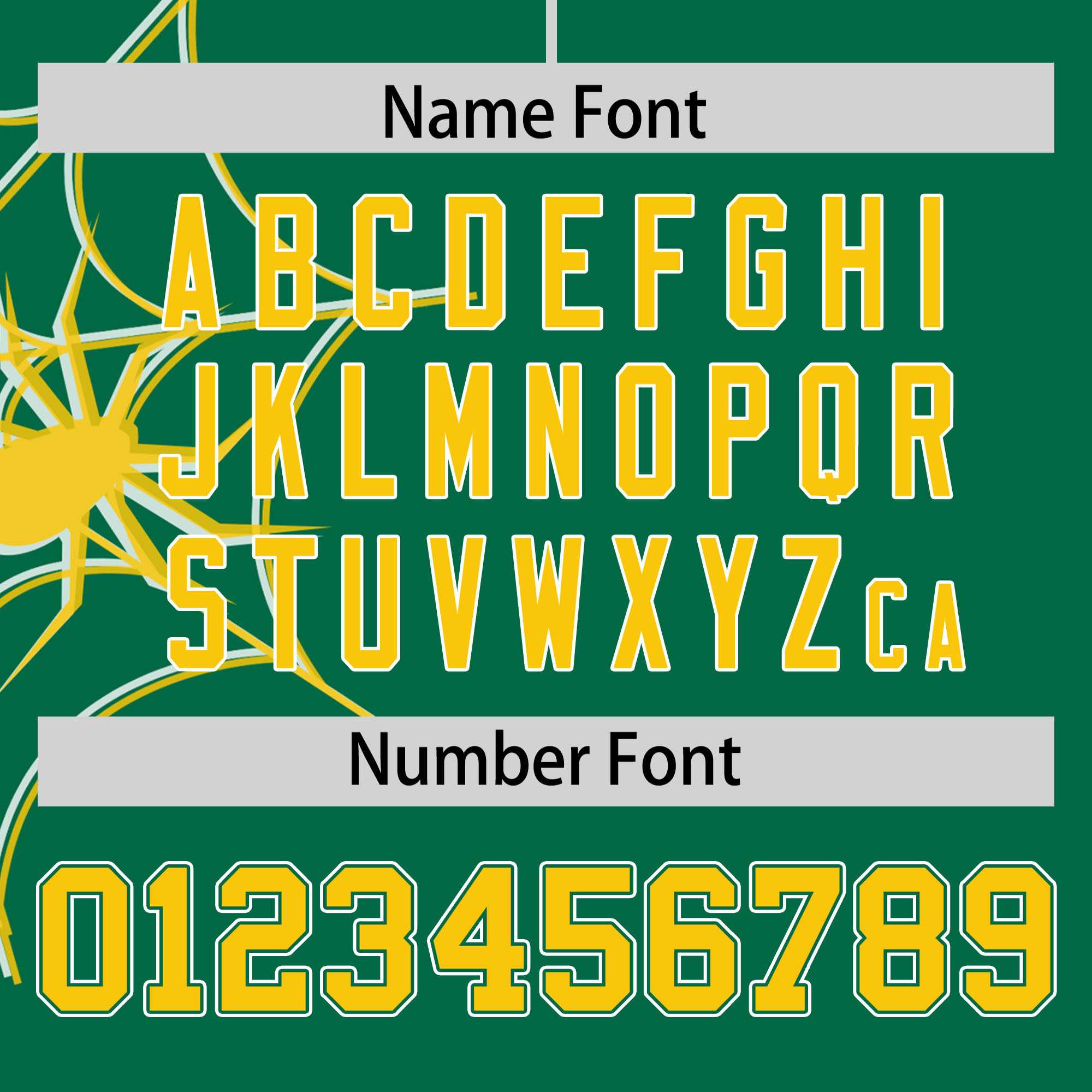 Custom Kelly Green-Gold Spider Web Pattern Raglan Sleeves Authentic Baseball Jersey | KXKSHOP