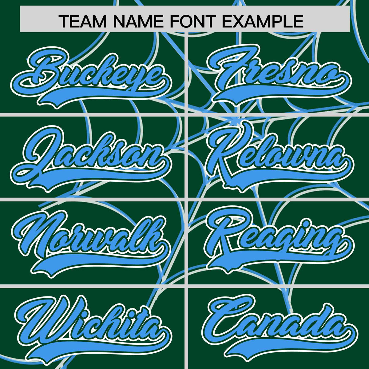 Custom Green-Powder Blue Spider Web Pattern Raglan Sleeves Authentic Baseball Jersey | KXKSHOP