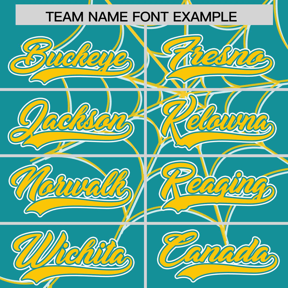 Custom Aqua-Gold Spider Web Pattern Raglan Sleeves Authentic Baseball Jersey | KXKSHOP