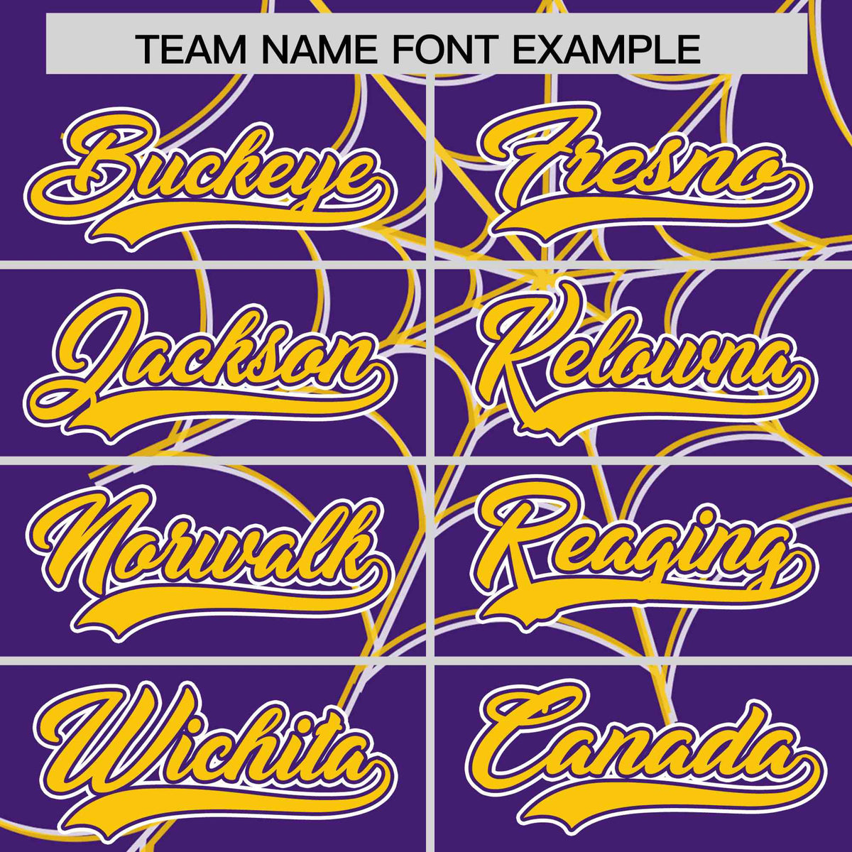 Custom Purple-Gold Spider Web Pattern Raglan Sleeves Authentic Baseball Jersey | KXKSHOP
