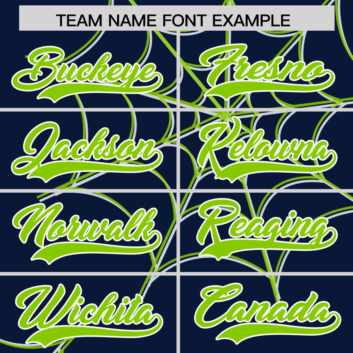 Custom Navy-Neon Green Spider Web Pattern Raglan Sleeves Authentic Baseball Jersey | KXKSHOP
