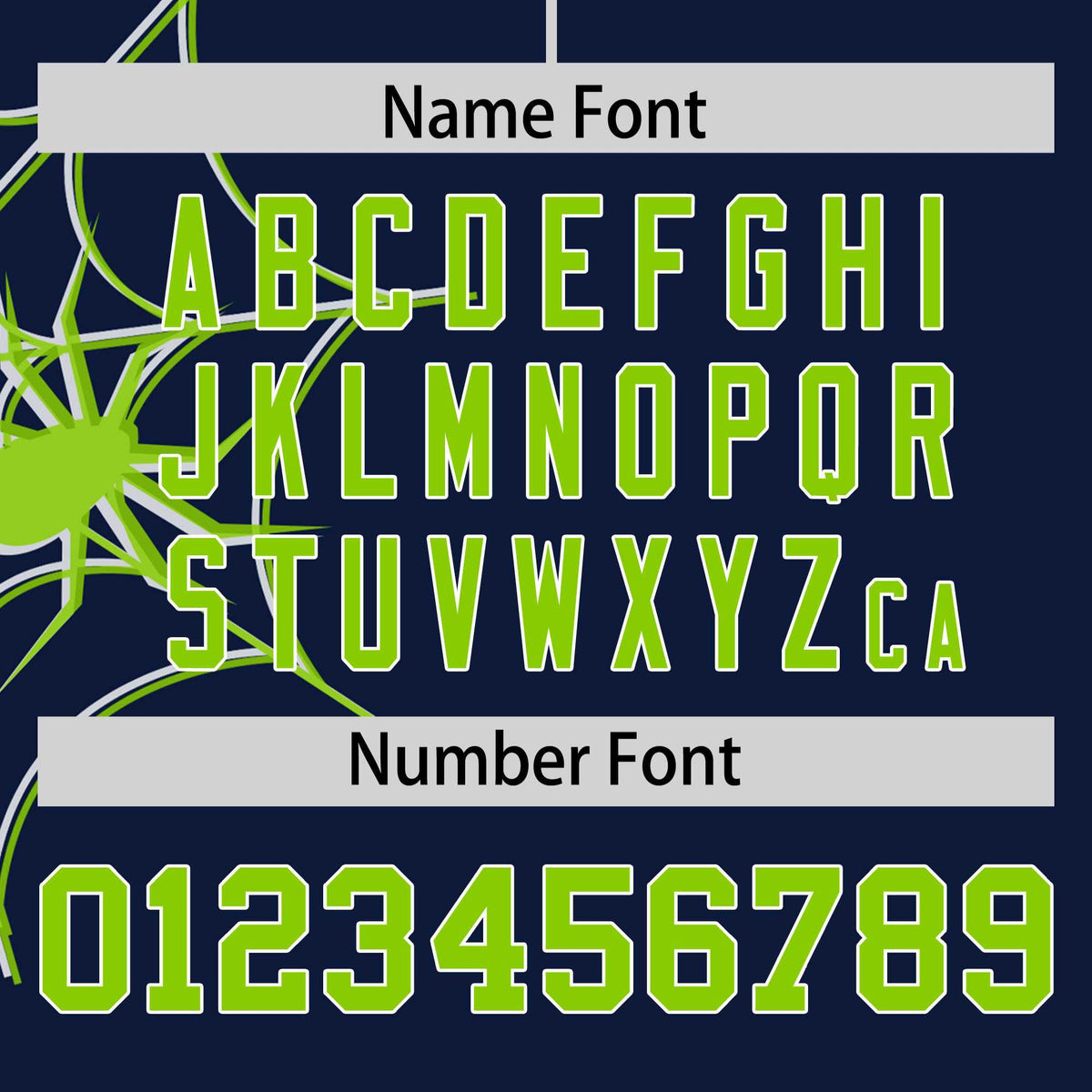 Custom Navy-Neon Green Spider Web Pattern Raglan Sleeves Authentic Baseball Jersey | KXKSHOP