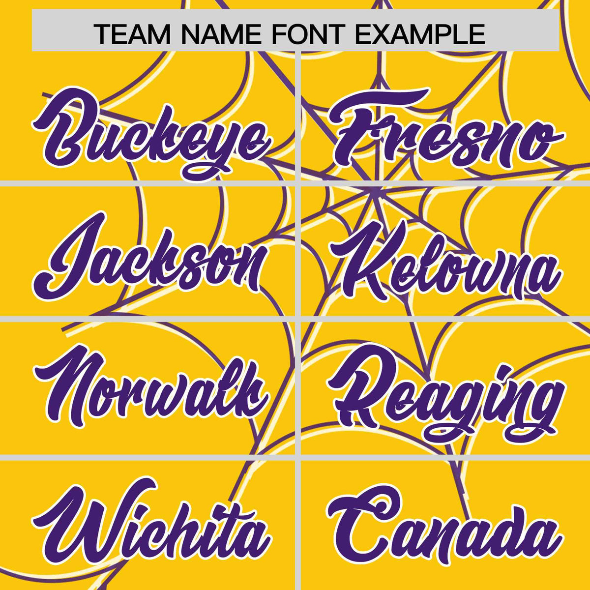 Custom Gold-Purple Spider Web Pattern Raglan Sleeves Authentic Baseball Jersey | KXKSHOP