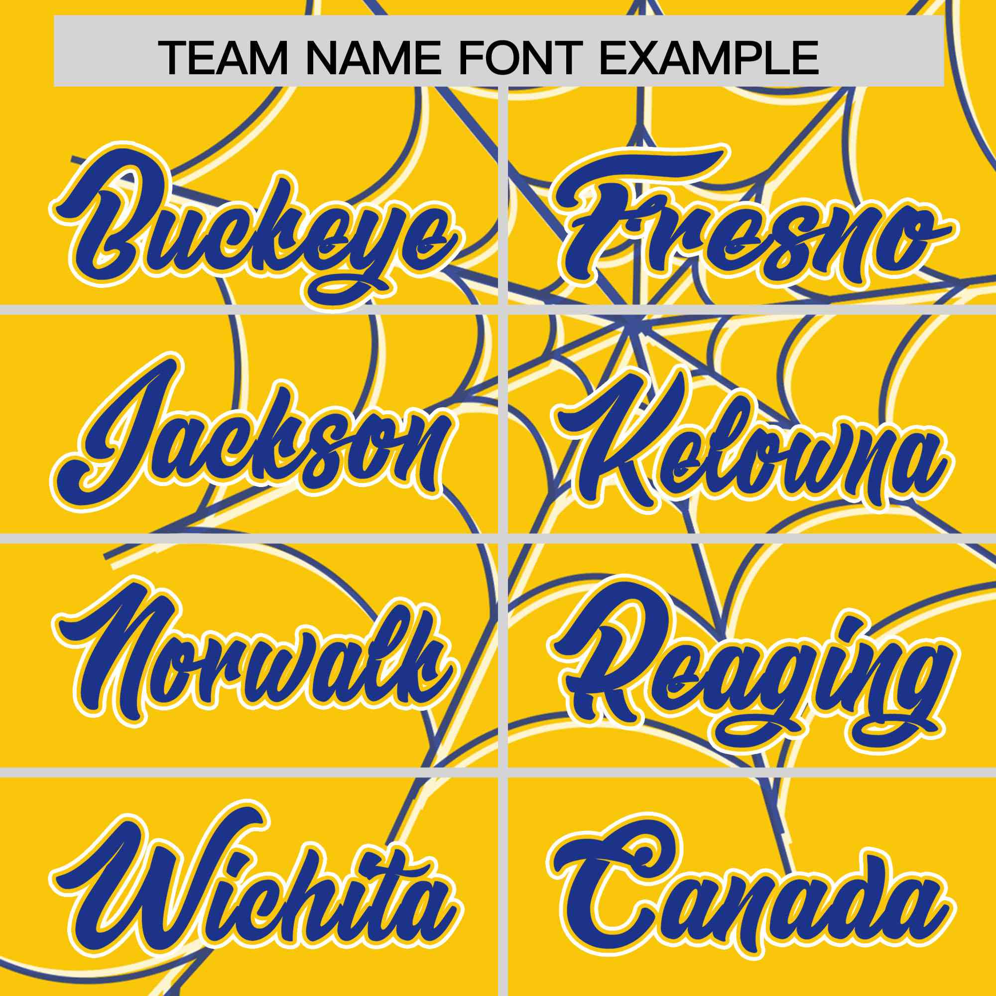 Custom Gold-Royal Spider Web Pattern Raglan Sleeves Authentic Baseball Jersey | KXKSHOP