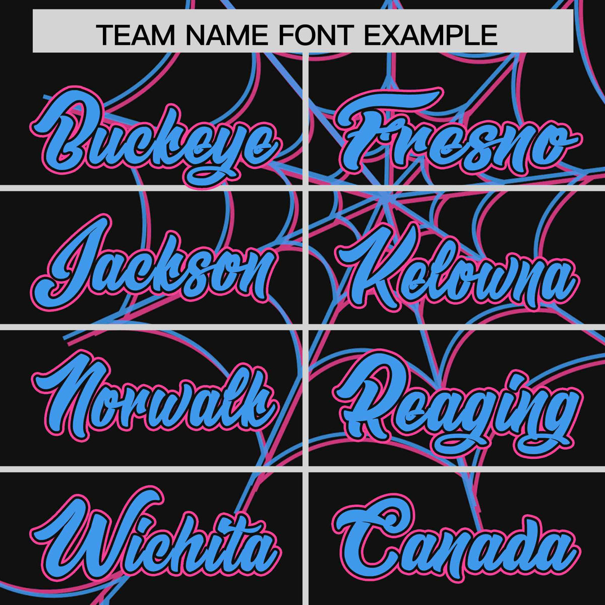 Custom Black-Powder Blue Spider Web Pattern Raglan Sleeves Authentic Baseball Jersey | KXKSHOP