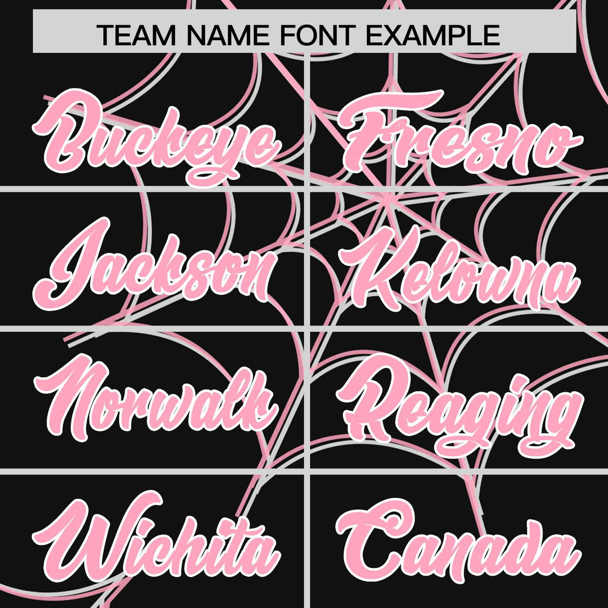 Custom Black-Light Pink Spider Web Pattern Raglan Sleeves Authentic Baseball Jersey | KXKSHOP