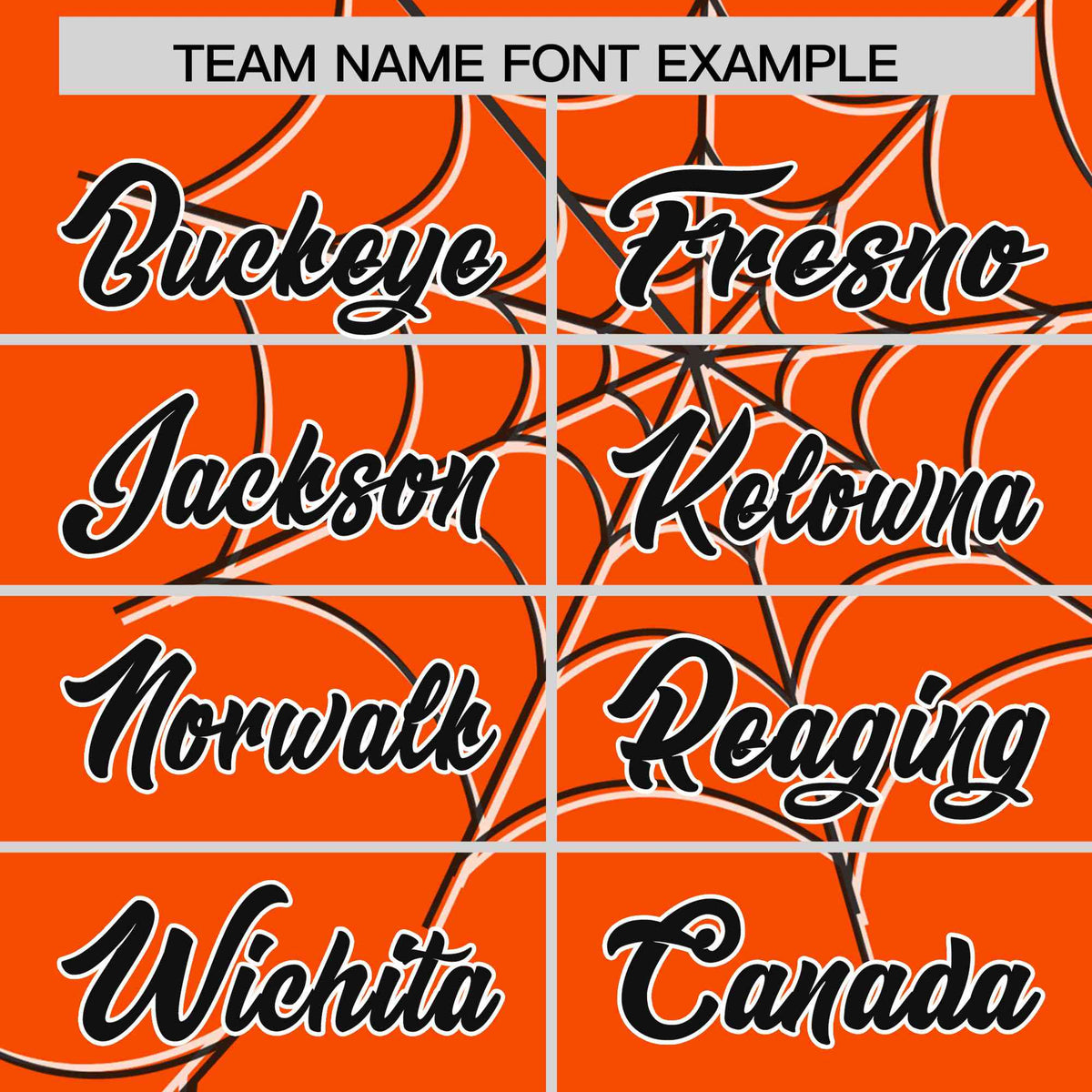 Custom Orange-Black Spider Web Pattern Raglan Sleeves Authentic Baseball Jersey | KXKSHOP