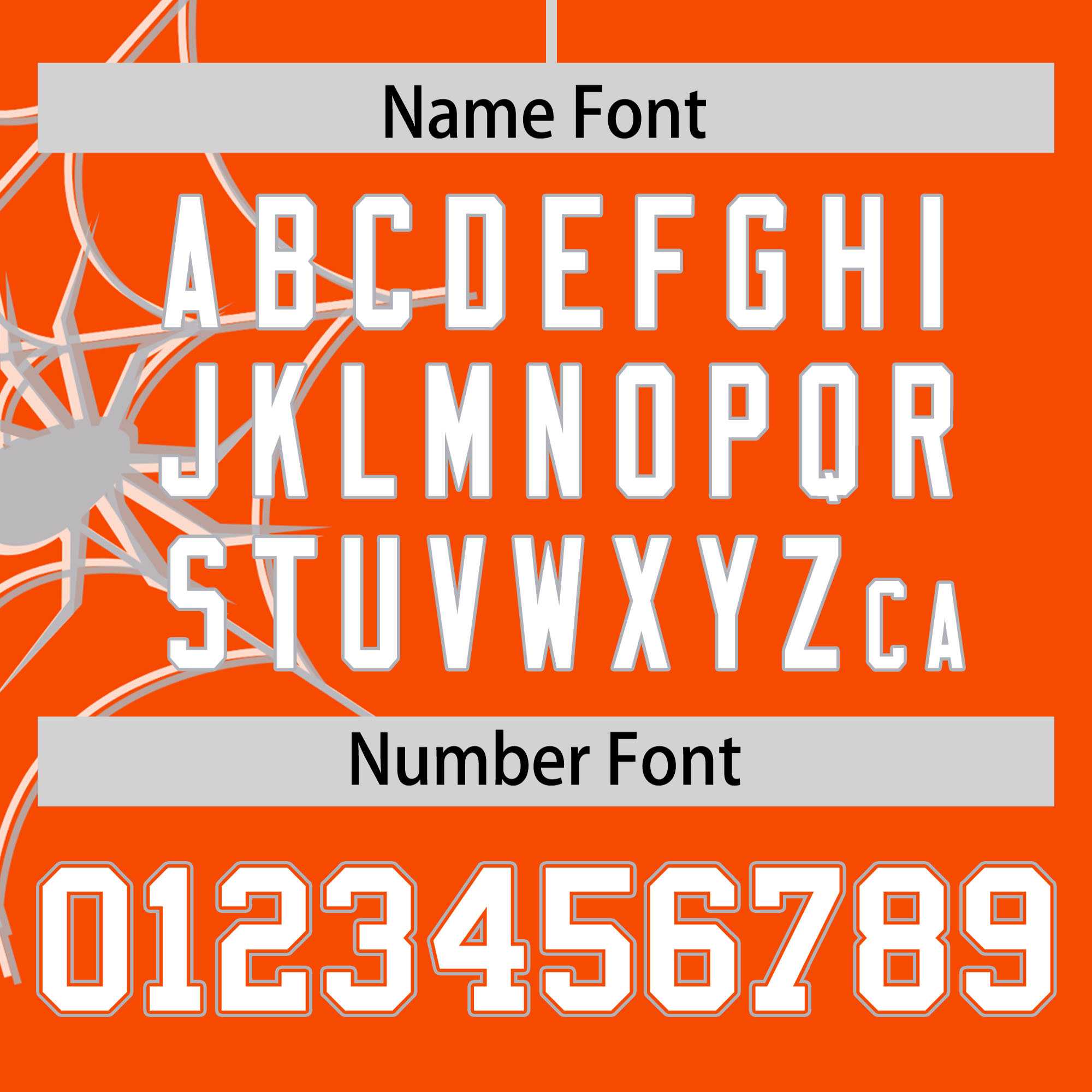 Custom Orange-Gray Spider Web Pattern Raglan Sleeves Authentic Baseball Jersey | KXKSHOP