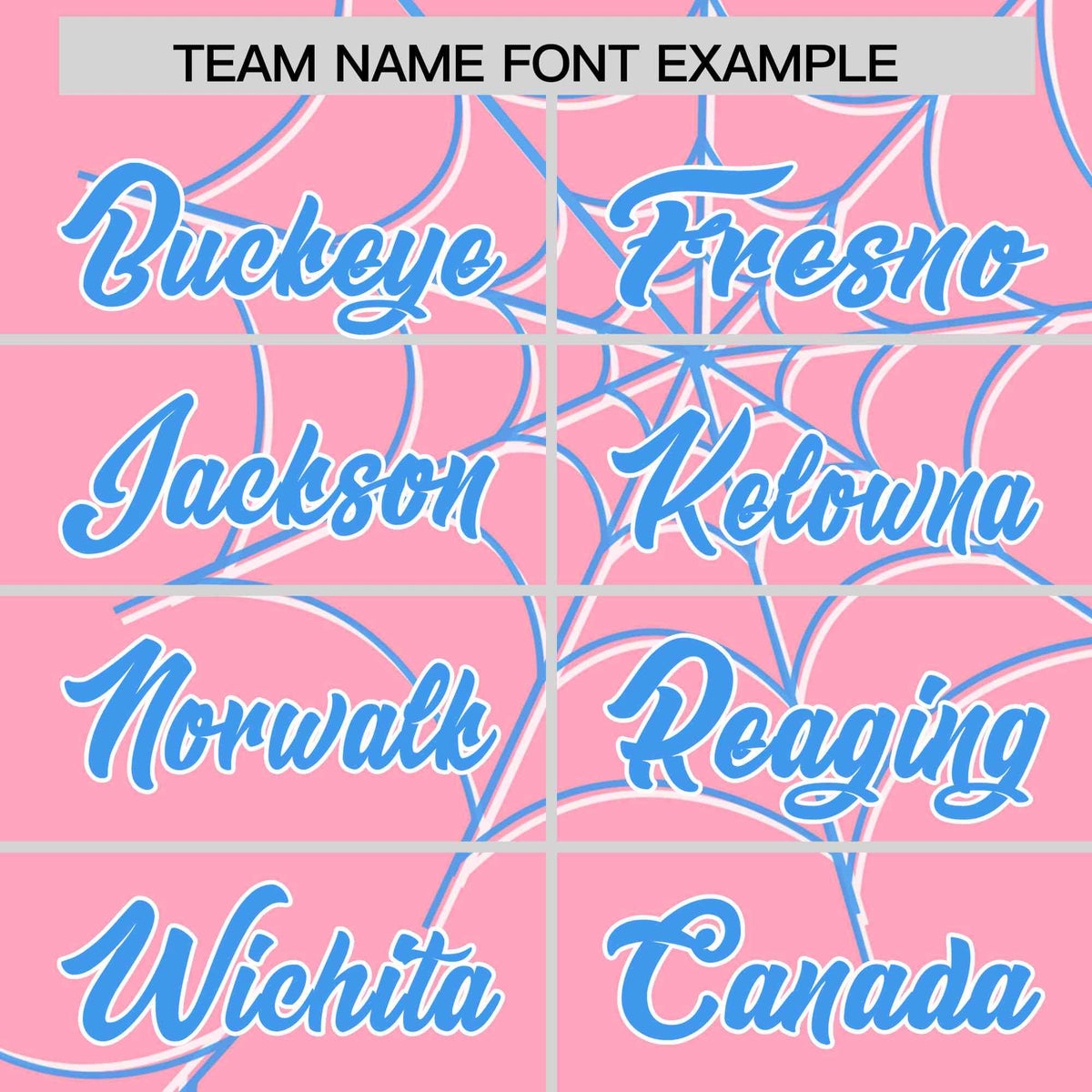 Custom Light Pink-Powder Blue Spider Web Pattern Raglan Sleeves Authentic Baseball Jersey | KXKSHOP