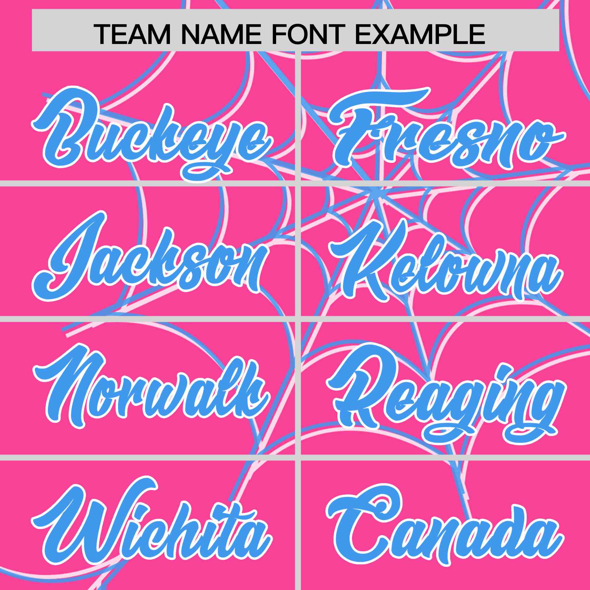 Custom Pink-Powder Blue Spider Web Pattern Raglan Sleeves Authentic Baseball Jersey | KXKSHOP