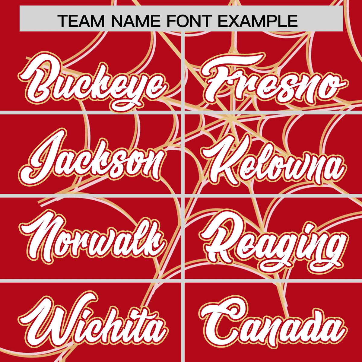 Custom Red-Khaki Spider Web Pattern Raglan Sleeves Authentic Baseball Jersey | KXKSHOP