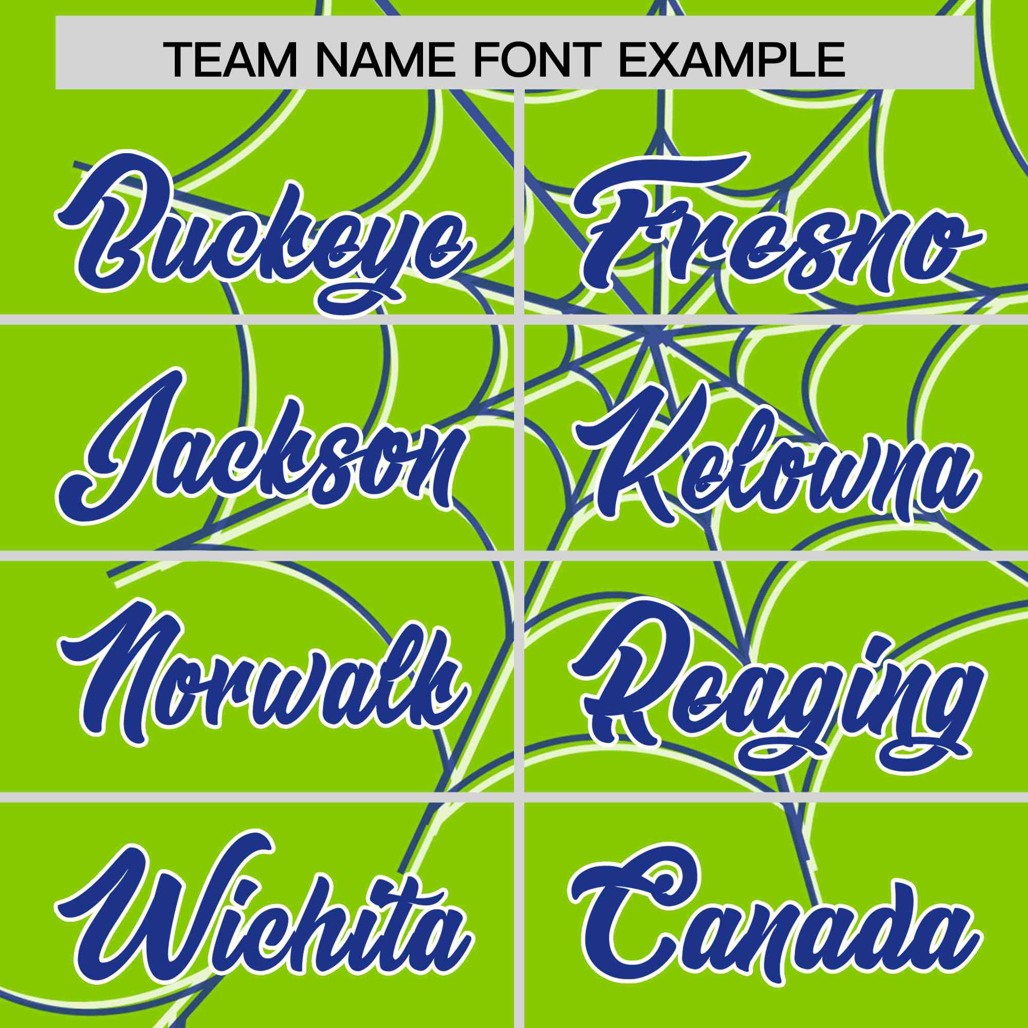 Custom Neon Green-Royal Spider Web Pattern Raglan Sleeves Authentic Baseball Jersey | KXKSHOP