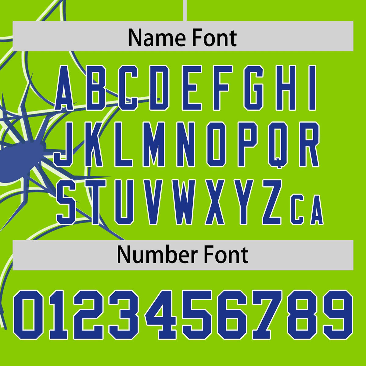 Custom Neon Green-Royal Spider Web Pattern Raglan Sleeves Authentic Baseball Jersey | KXKSHOP