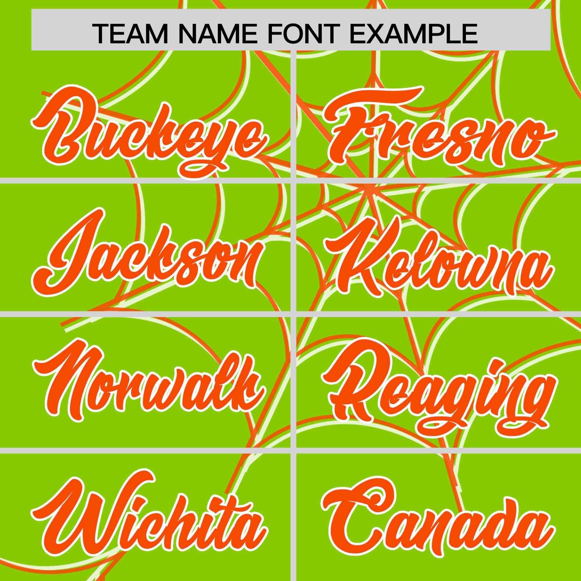 Custom Neon Green-Orange Spider Web Pattern Raglan Sleeves Authentic Baseball Jersey | KXKSHOP