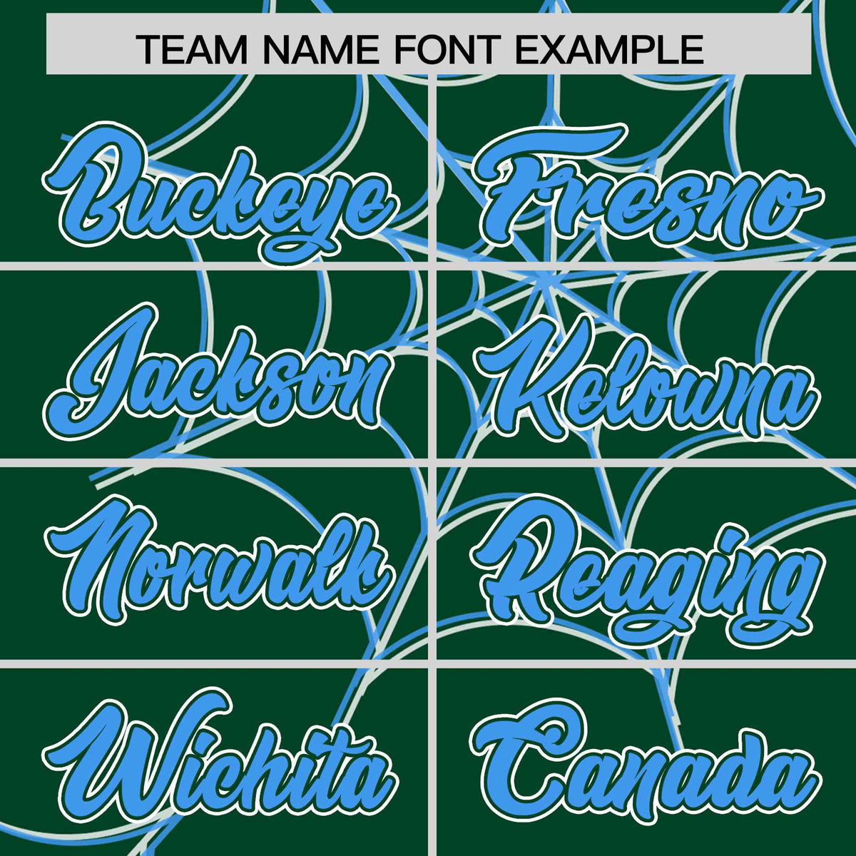 Custom Green-Powder Blue Spider Web Pattern Raglan Sleeves Authentic Baseball Jersey | KXKSHOP