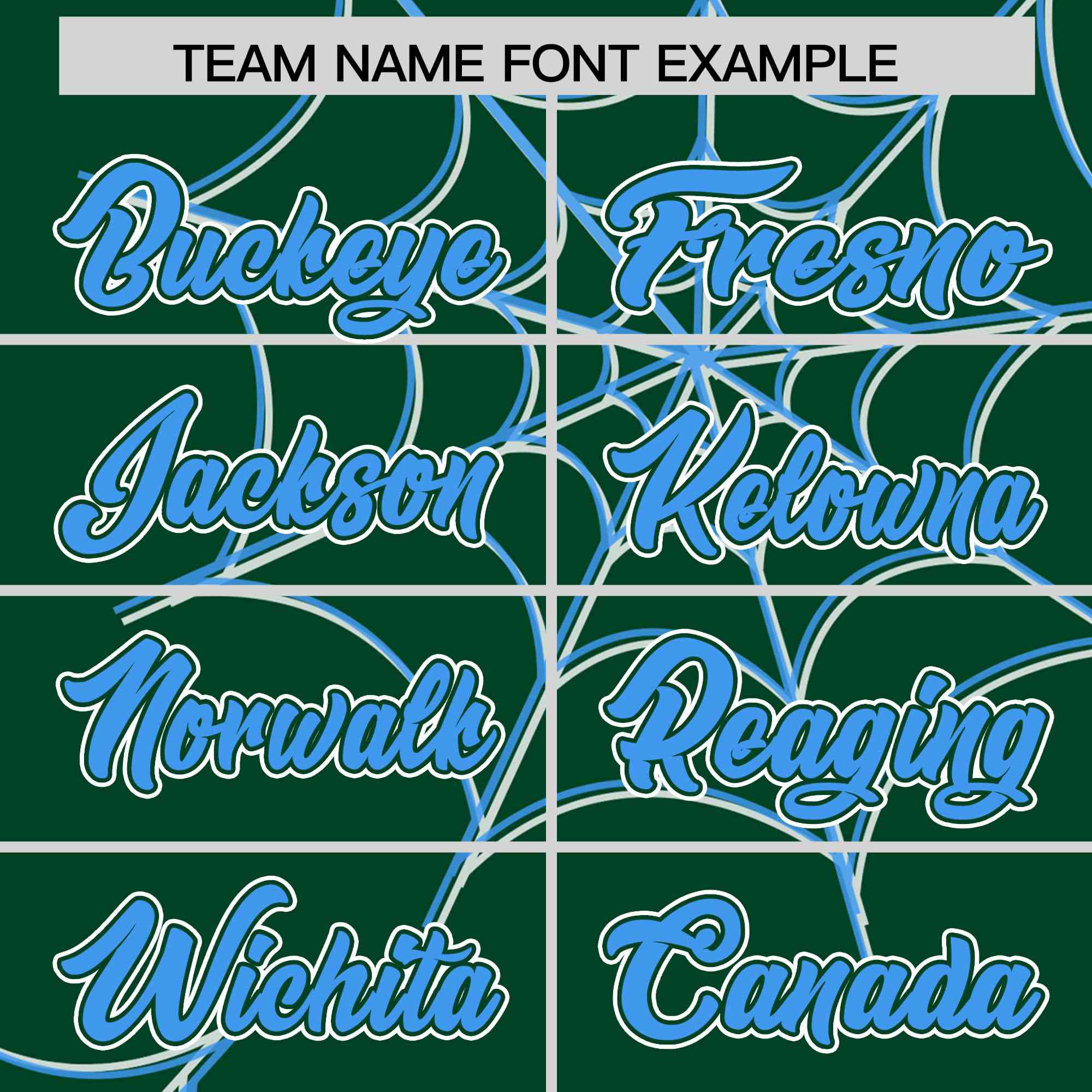 Custom Green-Powder Blue Spider Web Pattern Raglan Sleeves Authentic Baseball Jersey | KXKSHOP