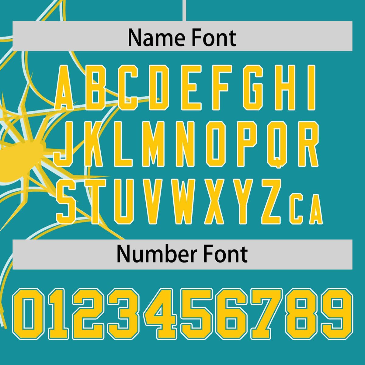 Custom Aqua-Gold Spider Web Pattern Raglan Sleeves Authentic Baseball Jersey | KXKSHOP