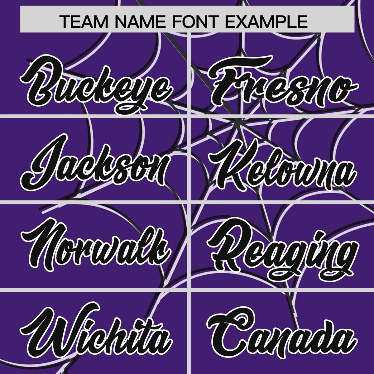 Custom Purple-Black Spider Web Pattern Raglan Sleeves Authentic Baseball Jersey | KXKSHOP