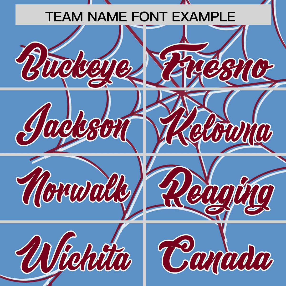 Custom Light Blue-Crimson Spider Web Pattern Raglan Sleeves Authentic Baseball Jersey | KXKSHOP