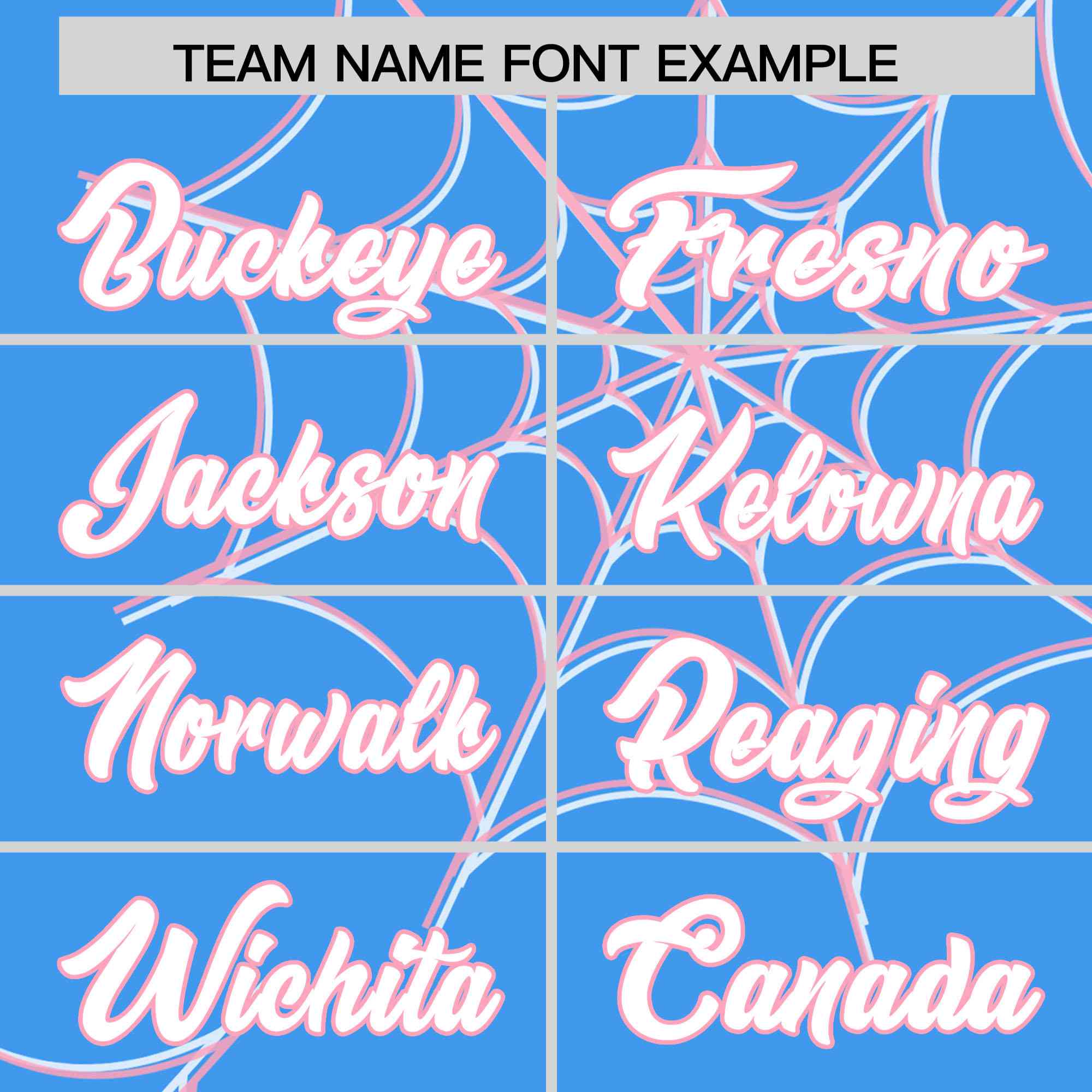 Custom Powder Blue-Light Pink Spider Web Pattern Raglan Sleeves Authentic Baseball Jersey | KXKSHOP