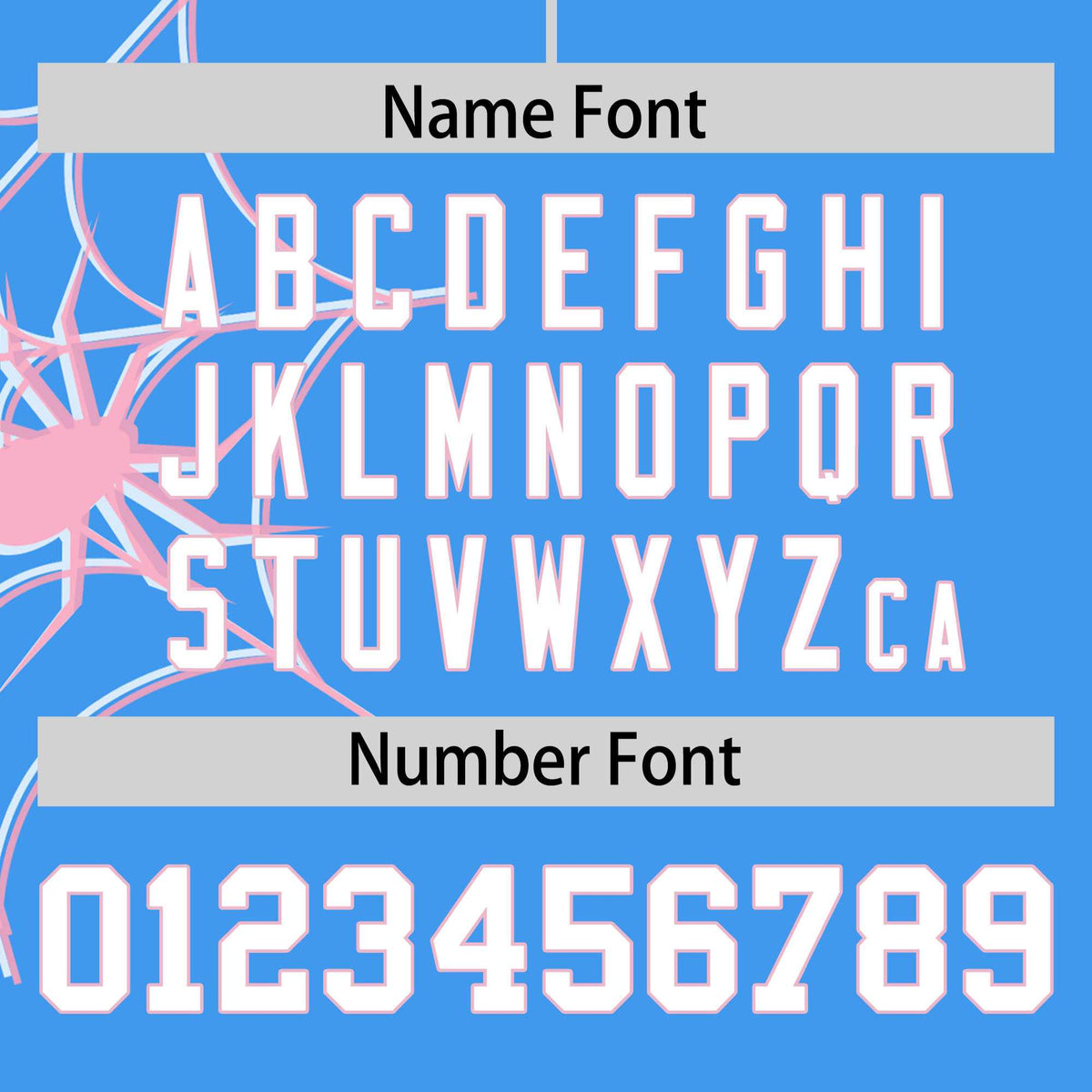 Custom Powder Blue-Light Pink Spider Web Pattern Raglan Sleeves Authentic Baseball Jersey | KXKSHOP