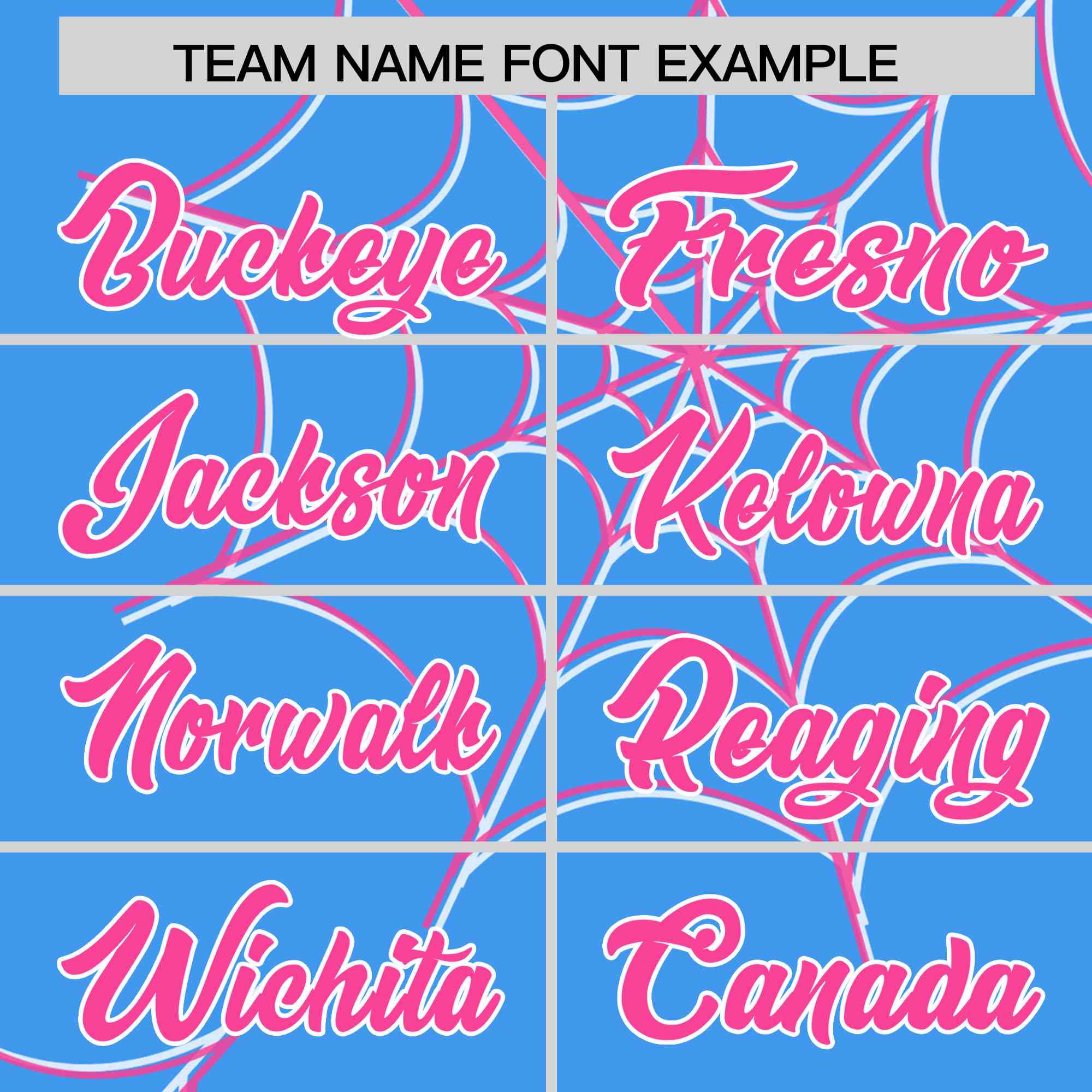 Custom Powder Blue-Pink Spider Web Pattern Raglan Sleeves Authentic Baseball Jersey | KXKSHOP