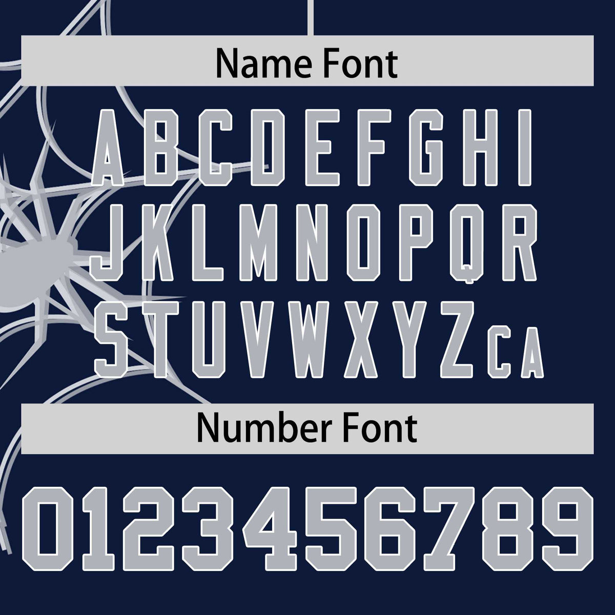 Custom Navy-Gray Spider Web Pattern Raglan Sleeves Authentic Baseball Jersey | KXKSHOP