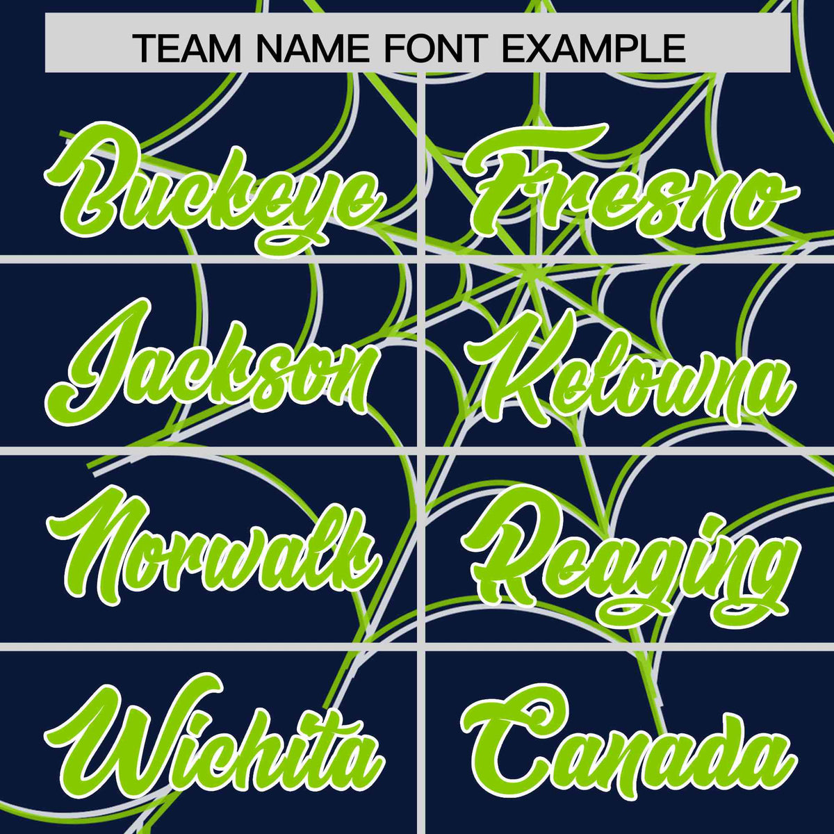 Custom Navy-Neon Green Spider Web Pattern Raglan Sleeves Authentic Baseball Jersey | KXKSHOP