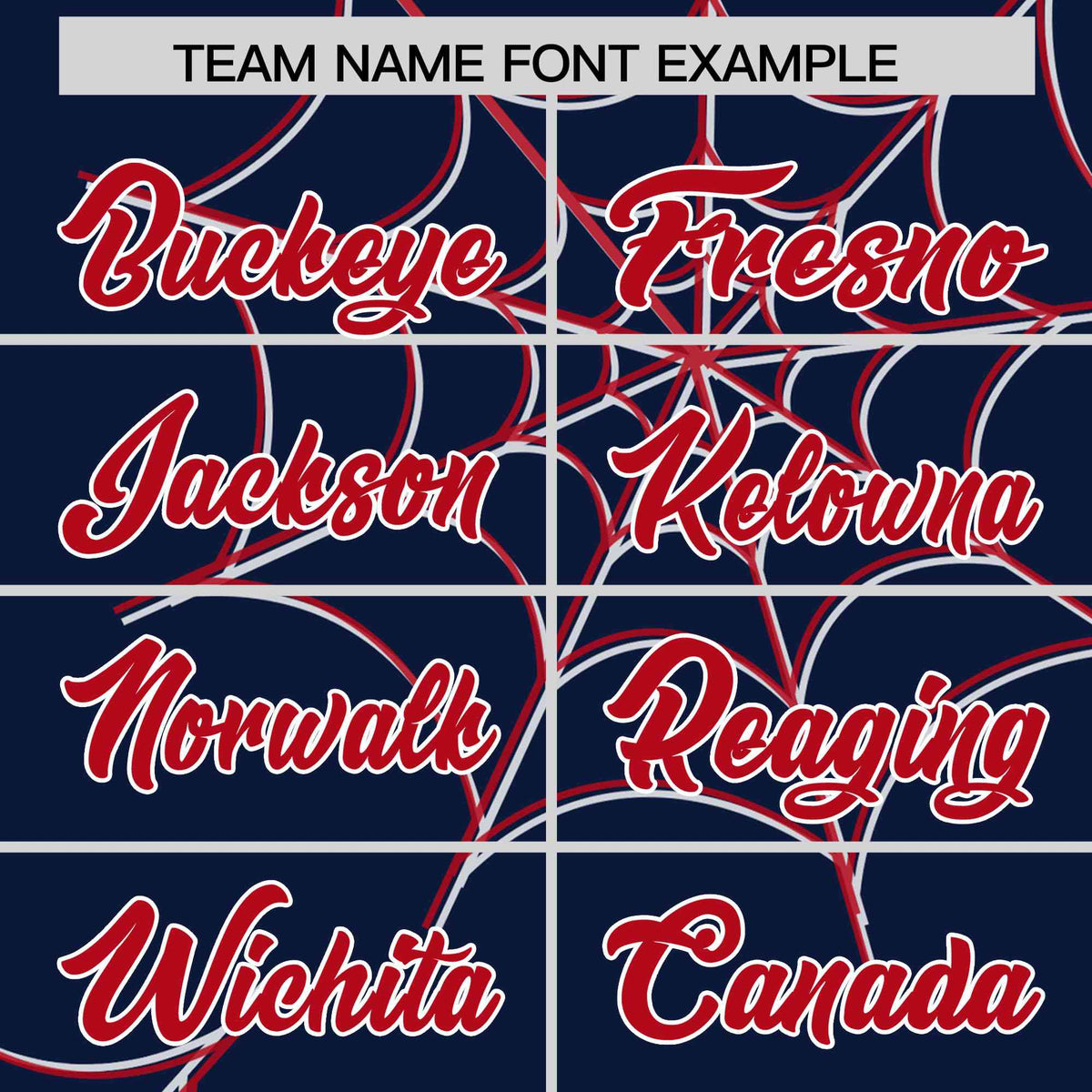 Custom Navy Red Spider Web Pattern Raglan Sleeves Authentic Baseball Jersey | KXKSHOP