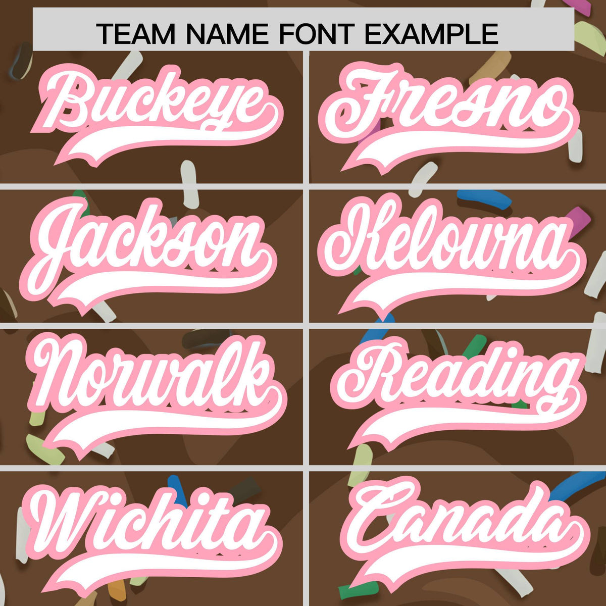 Custom Brown Ice Cream Cone Graffiti Pattern Fashion Authentic Baseball Jersey| KXKSHOP