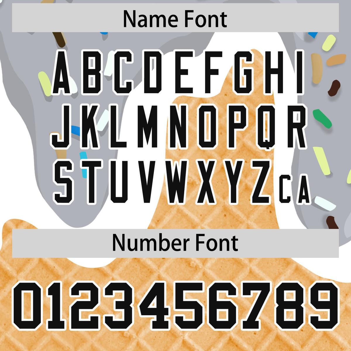 Custom Gray Ice Cream Cone Graffiti Pattern Fashion Authentic Baseball Jersey| KXKSHOP