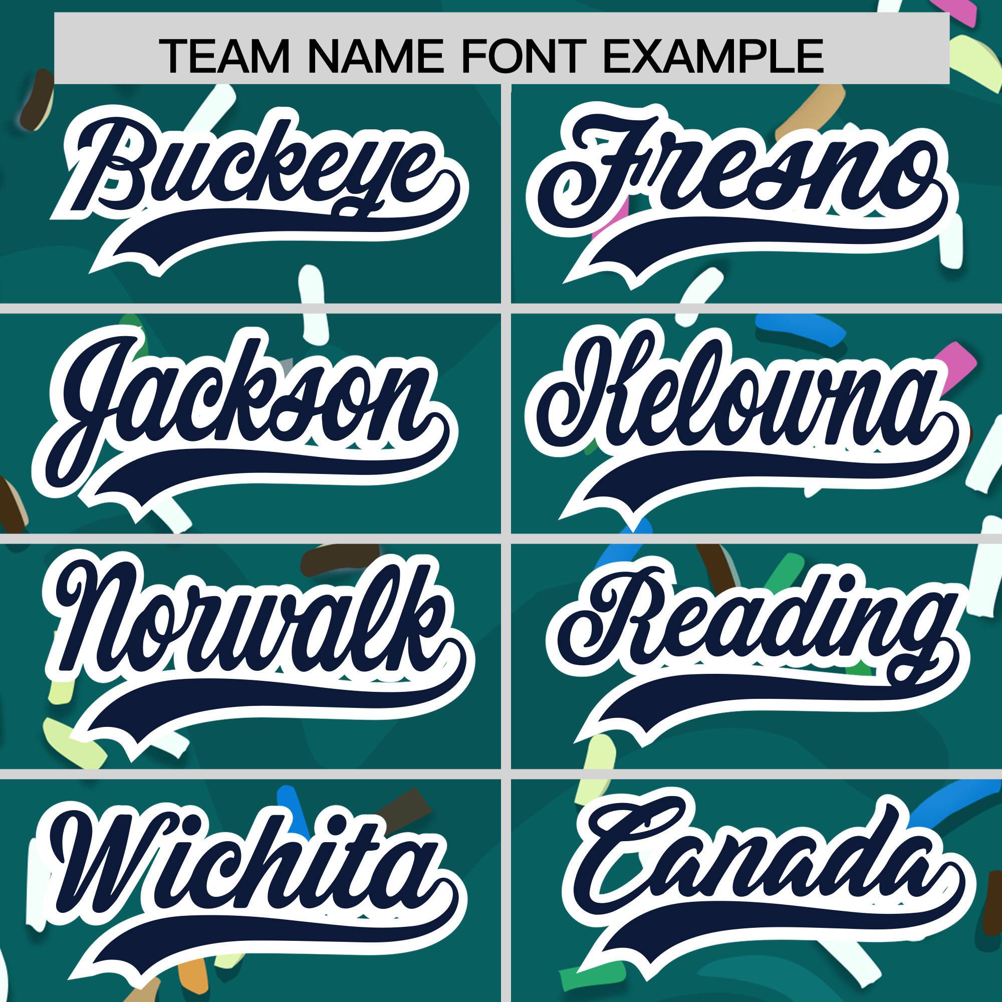 Custom Aqua Ice Cream Cone Graffiti Pattern Fashion Authentic Baseball Jersey| KXKSHOP