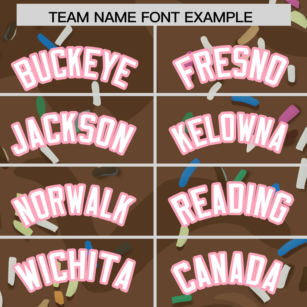 Custom Brown Ice Cream Cone Graffiti Pattern Fashion Authentic Baseball Jersey| KXKSHOP