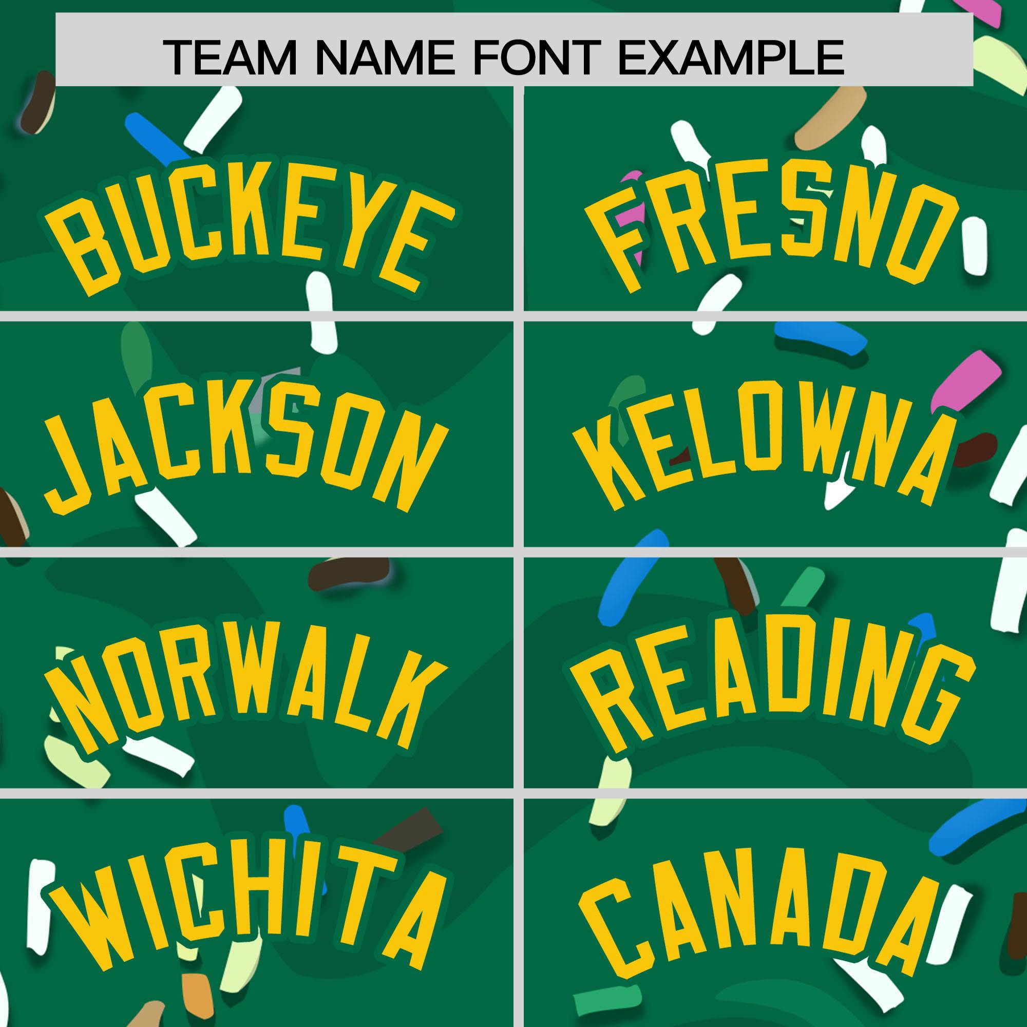 Custom Kelly Green Ice Cream Cone Graffiti Pattern Fashion Authentic Baseball Jersey| KXKSHOP