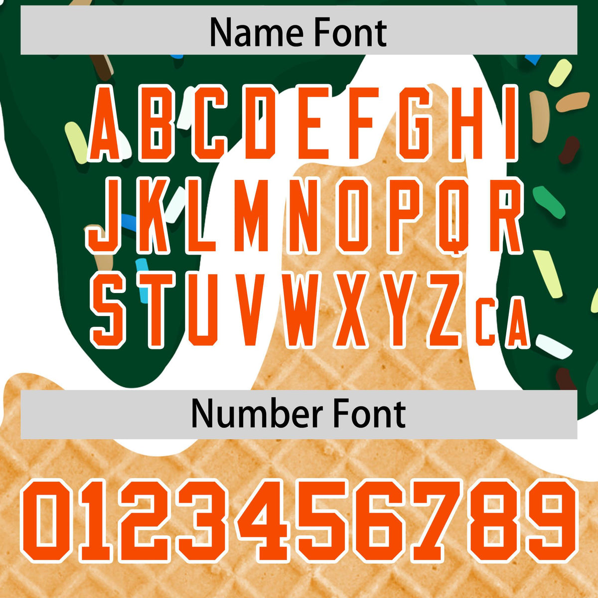 Custom Green Ice Cream Cone Graffiti Pattern Fashion Authentic Baseball Jersey| KXKSHOP