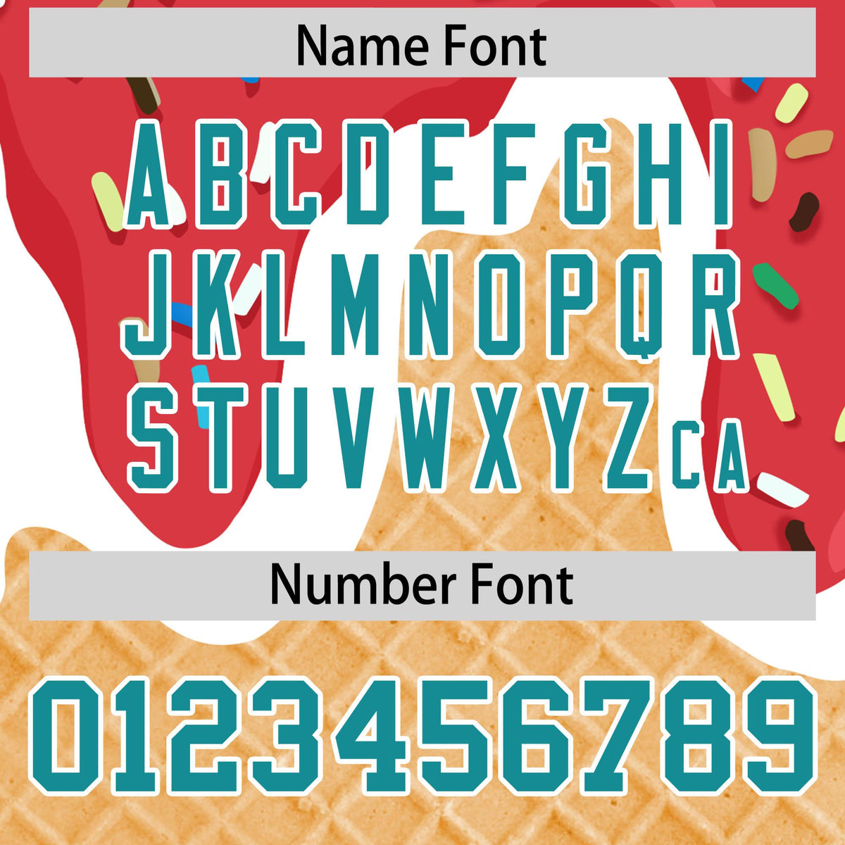 Custom Light Red Ice Cream Cone Graffiti Pattern Fashion Authentic Baseball Jersey| KXKSHOP