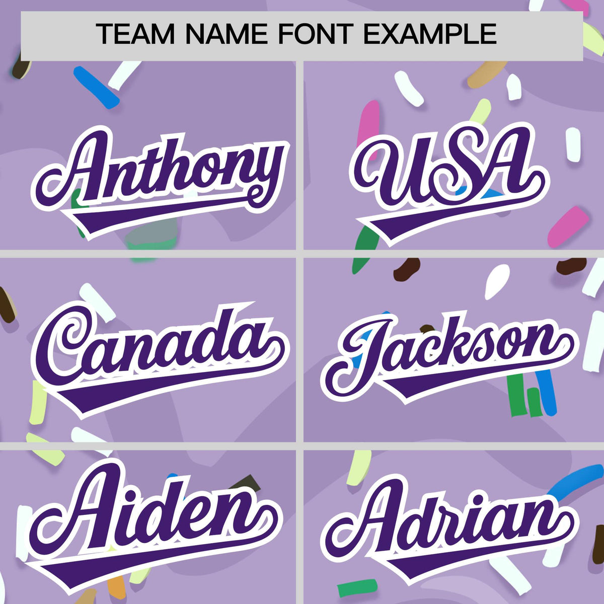 Custom Light Purple Ice Cream Cone Graffiti Pattern Fashion Authentic Baseball Jersey| KXKSHOP